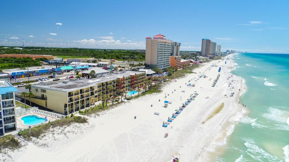 Ramada by Wyndham Panama City Beach / Beachfront exterior or lobby in Panama City Beach, FL — main listing photo