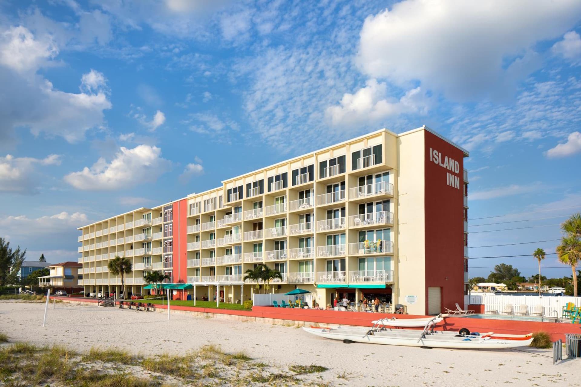 Island Inn Beach Resort exterior or lobby in St Pete Beach, FL — main listing photo