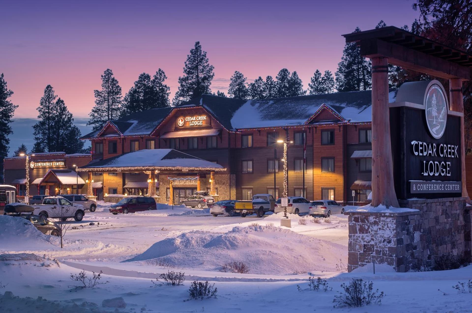 Cedar Creek Lodge & Conference Center property views in Columbia Falls, MT — gallery photo 3