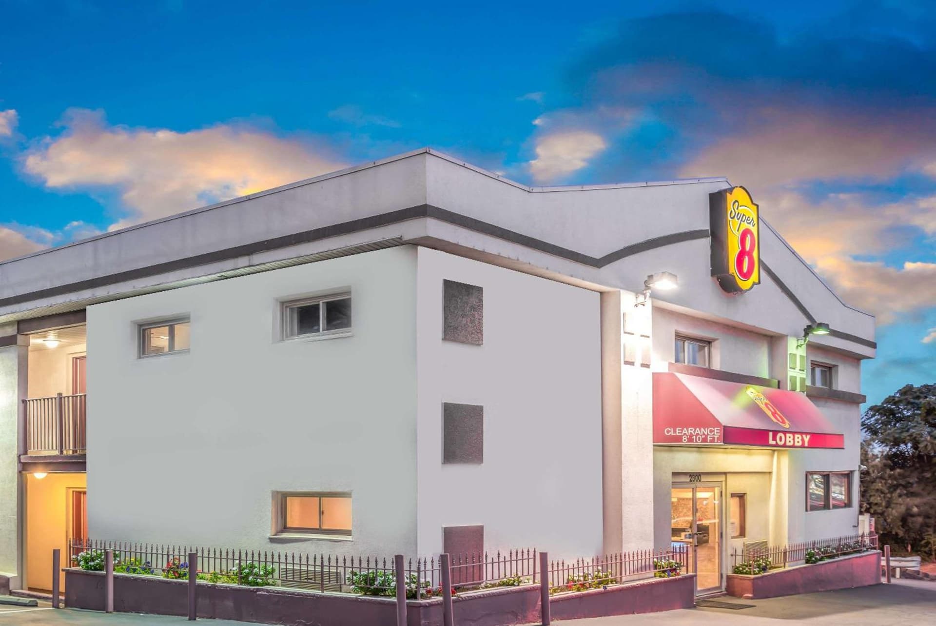 Super 8 by Wyndham North Bergen NJ/NYC Area exterior or lobby in North Bergen — main listing photo