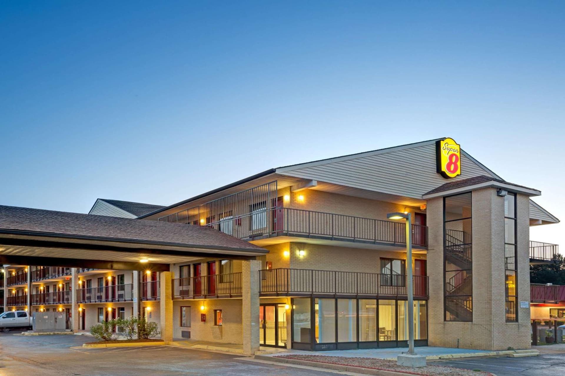 Super 8 by Wyndham Fredericksburg featured exterior or lobby in Fredericksburg, VA — similar hotel