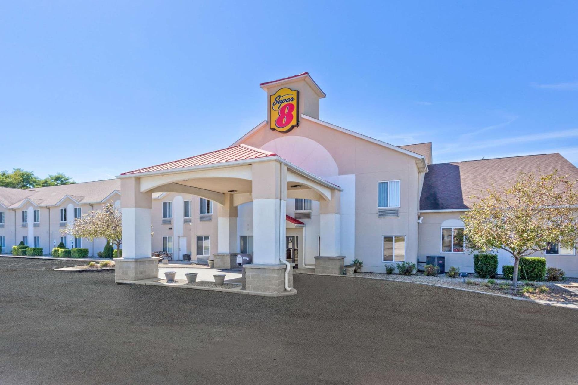Super 8 by Wyndham Cloverdale IN featured exterior or lobby in Cloverdale, IN — similar hotel