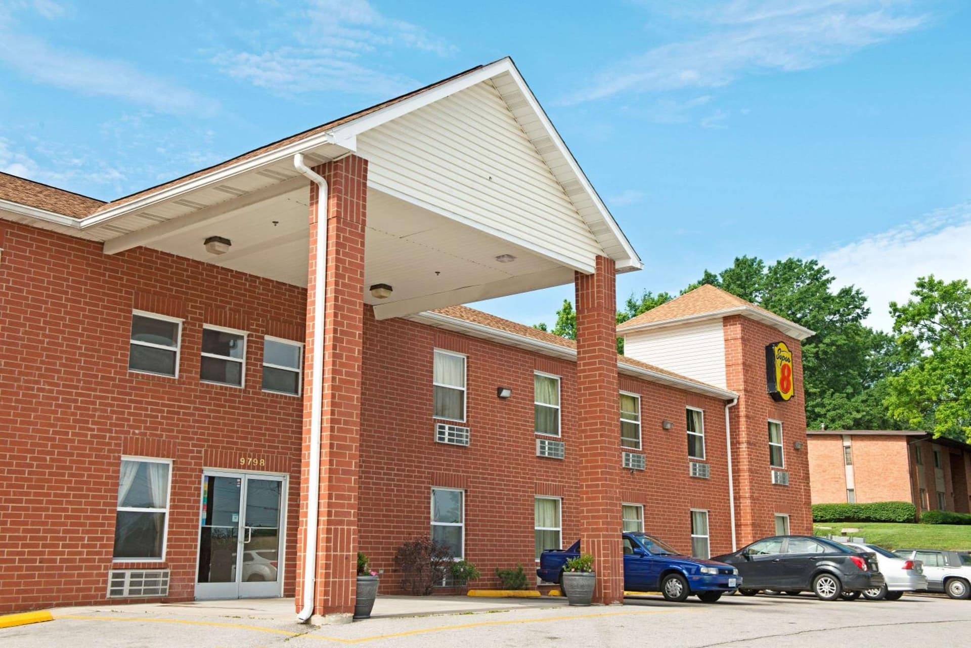 Super 8 by Wyndham St. Louis Airport featured exterior or lobby in Woodson Terrace, MO — similar hotel