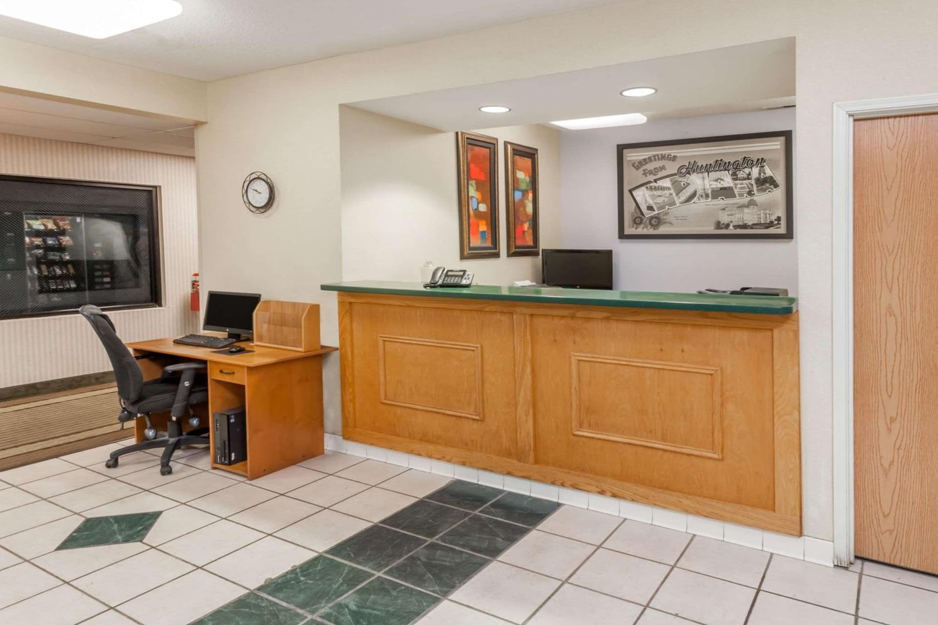 Super 8 by Wyndham Huntington interior in Huntington, IN — gallery photo 2