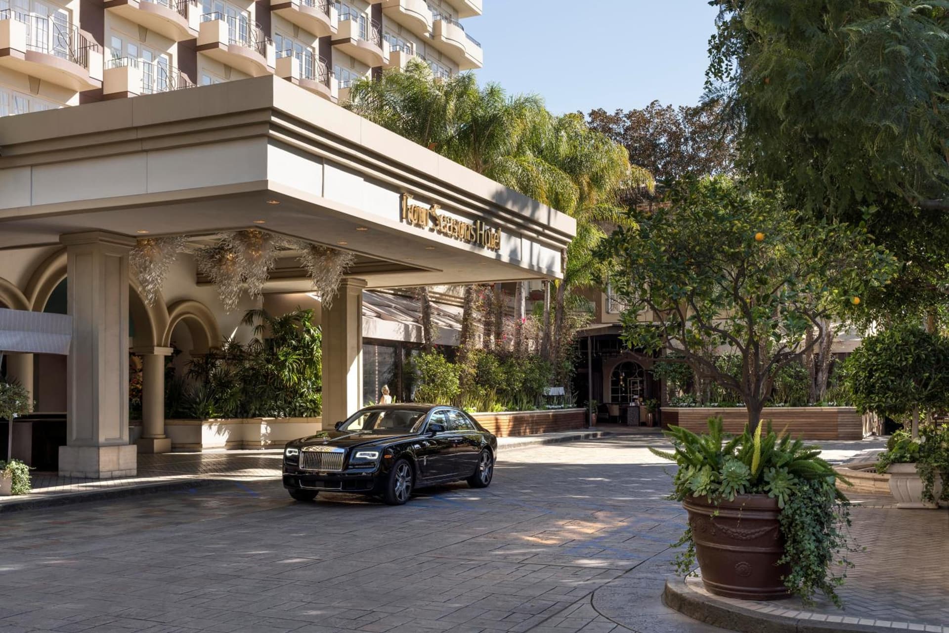 Four Seasons Hotel Los Angeles at Beverly Hills exterior or lobby in Los Angeles, CA — main listing photo
