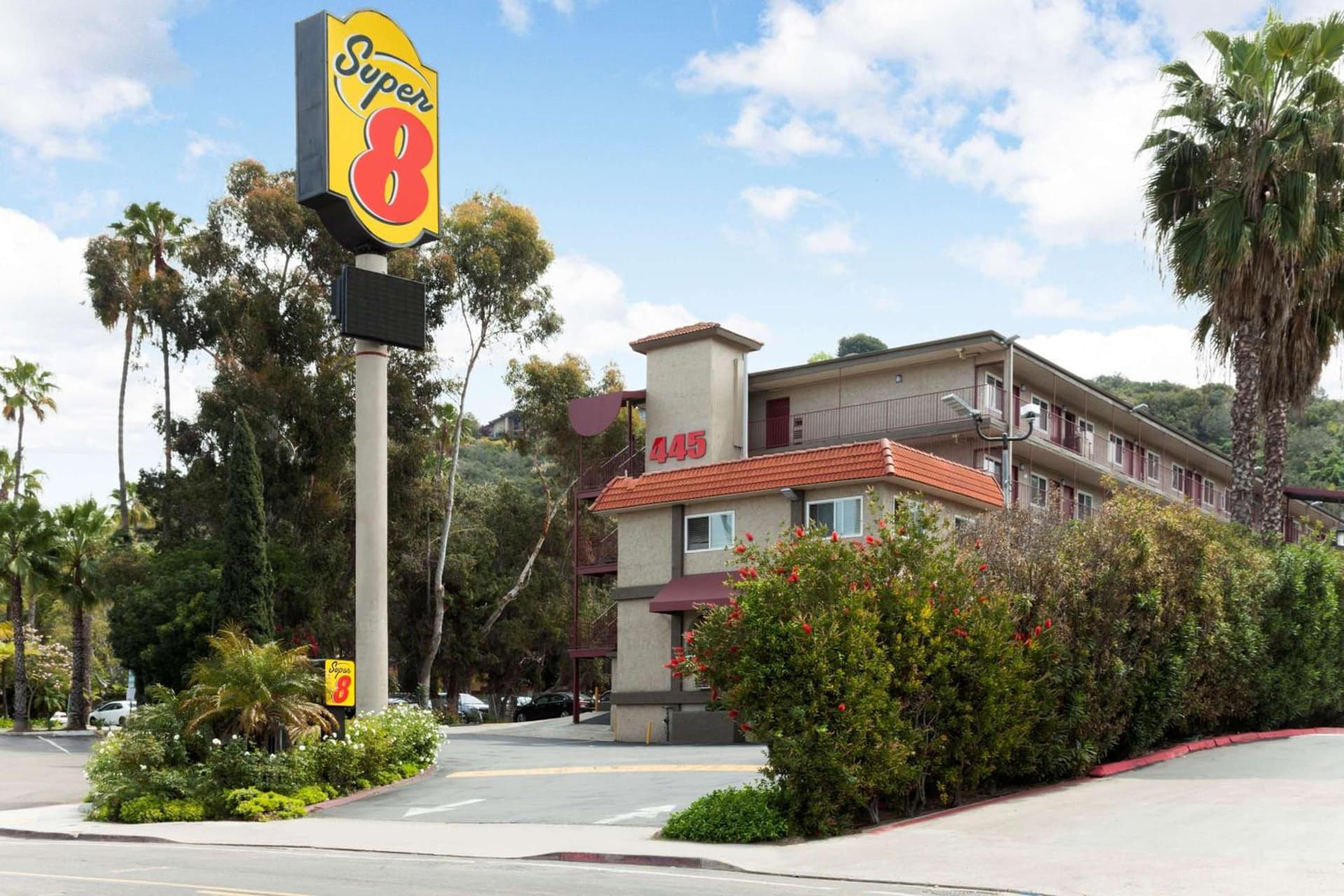 Super 8 by Wyndham San Diego Hotel Circle featured exterior or lobby in San Diego, CA — similar hotel