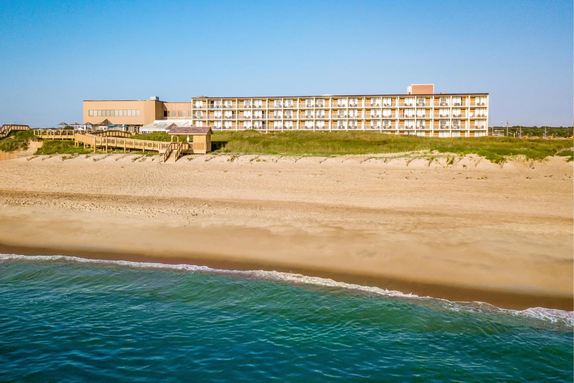 Ramada Plaza by Wyndham Nags Head Oceanfront featured exterior or lobby in Kill Devil Hills, NC — similar hotel