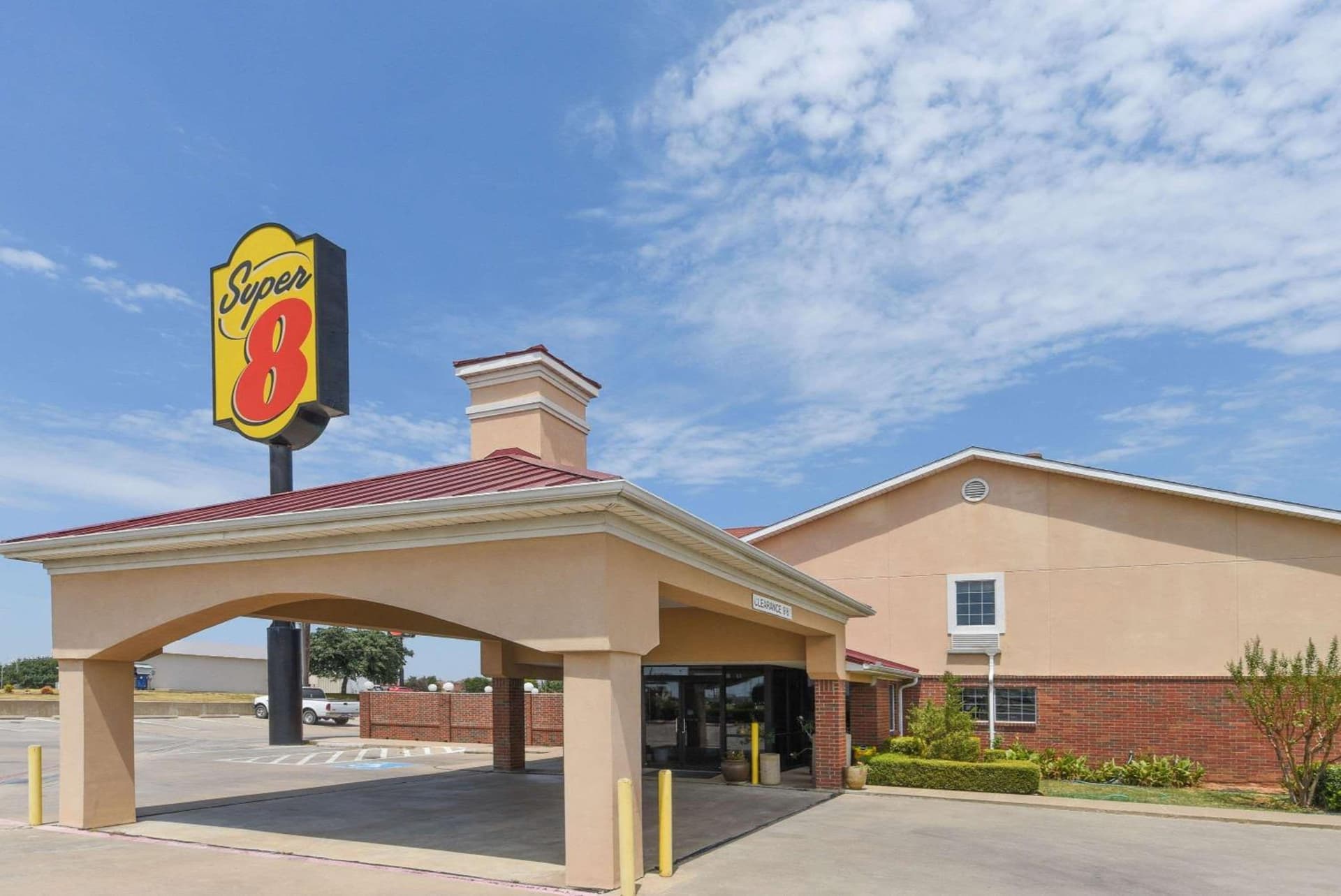 Super 8 by Wyndham Burleson Fort Worth Area featured exterior or lobby in Burleson, TX — similar hotel