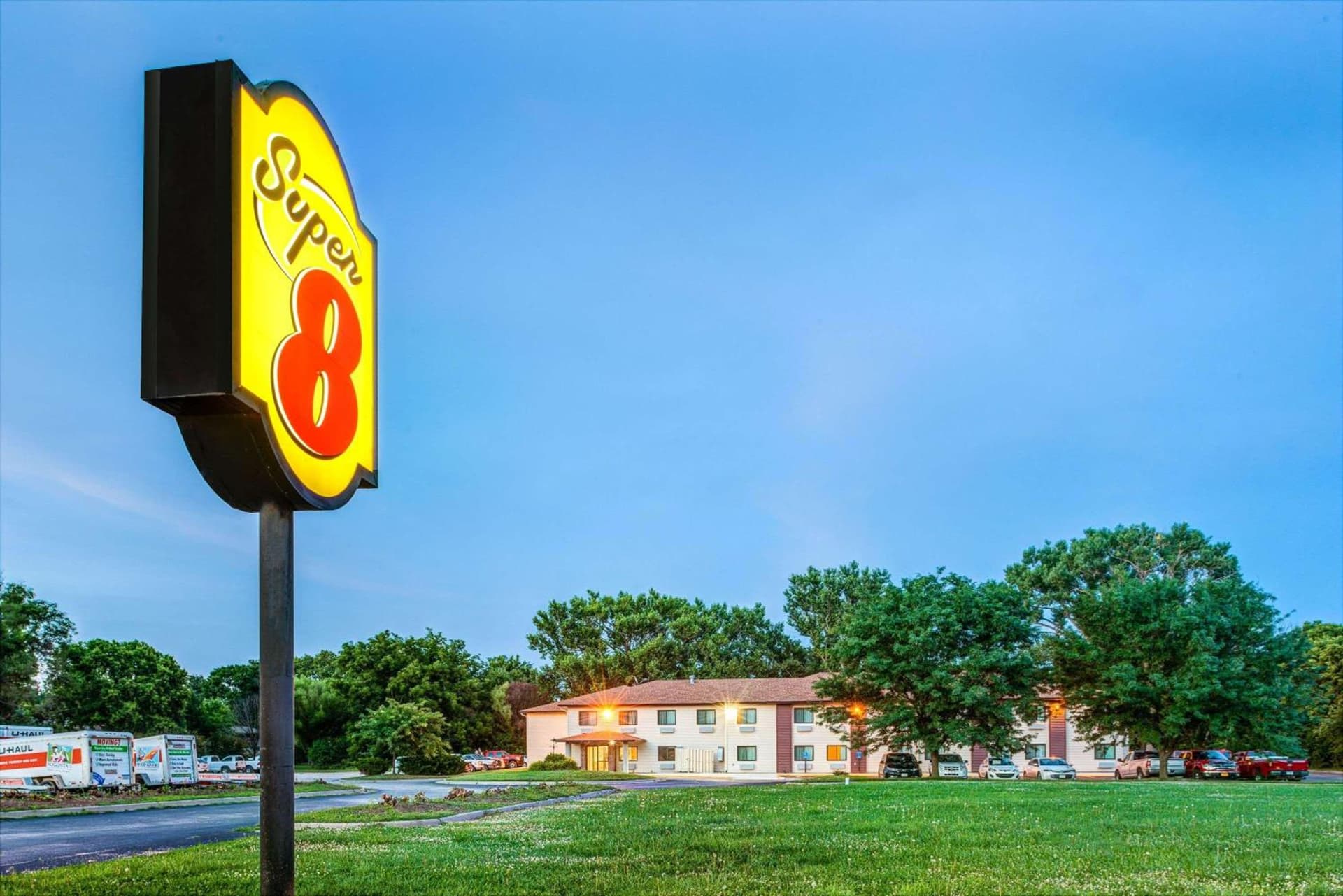 Super 8 by Wyndham Blair featured exterior or lobby in Blair, NE — similar hotel
