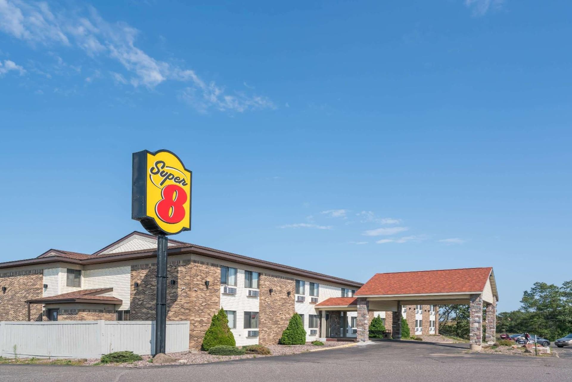 Super 8 by Wyndham Rice Lake featured exterior or lobby in Rice Lake, WI — similar hotel