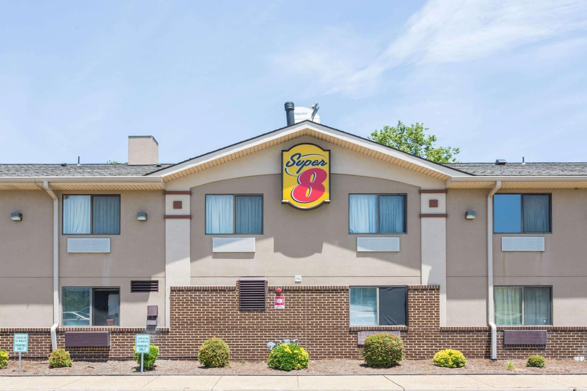Super 8 by Wyndham Hampton featured exterior or lobby in Hampton, VA — similar hotel
