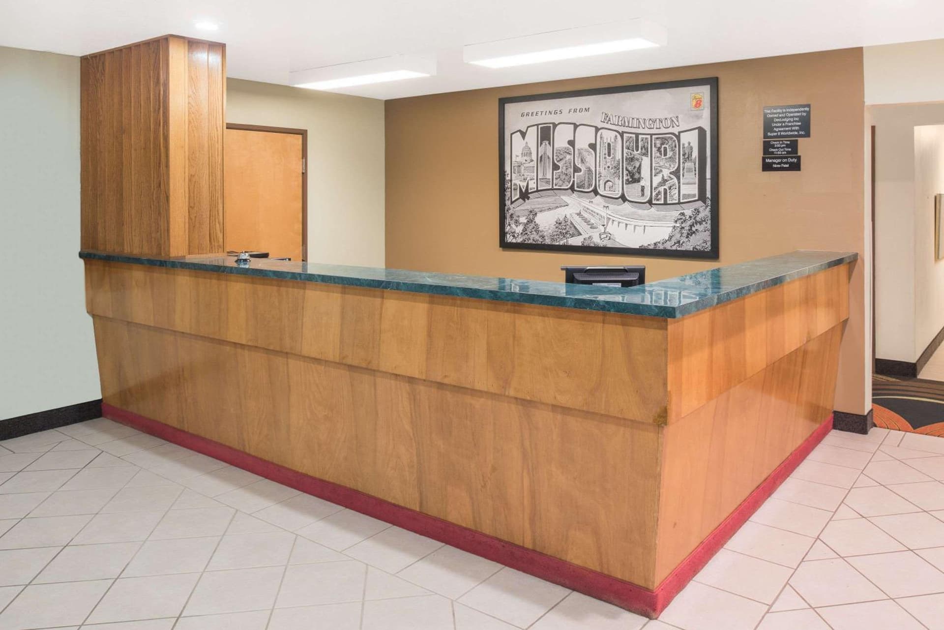 Super 8 by Wyndham Farmington property views in Farmington, MO — gallery photo 3
