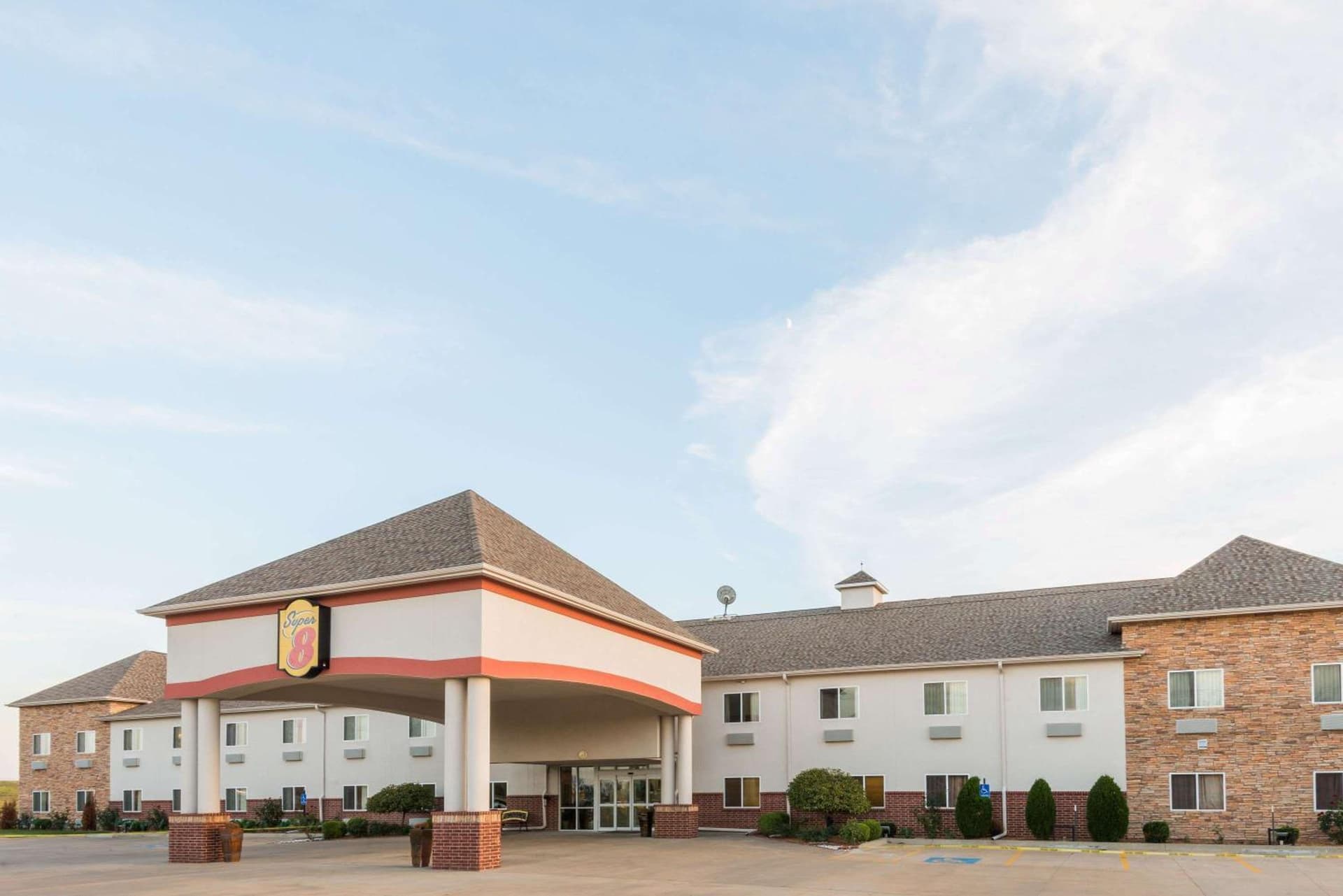 Super 8 by Wyndham Salina featured exterior or lobby in Salina, KS — similar hotel