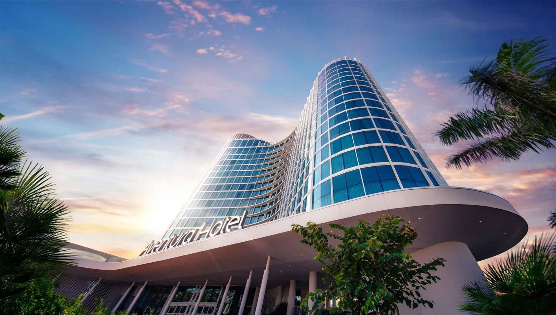 Universal's Aventura Hotel exterior or lobby in Orlando, FL — main listing photo