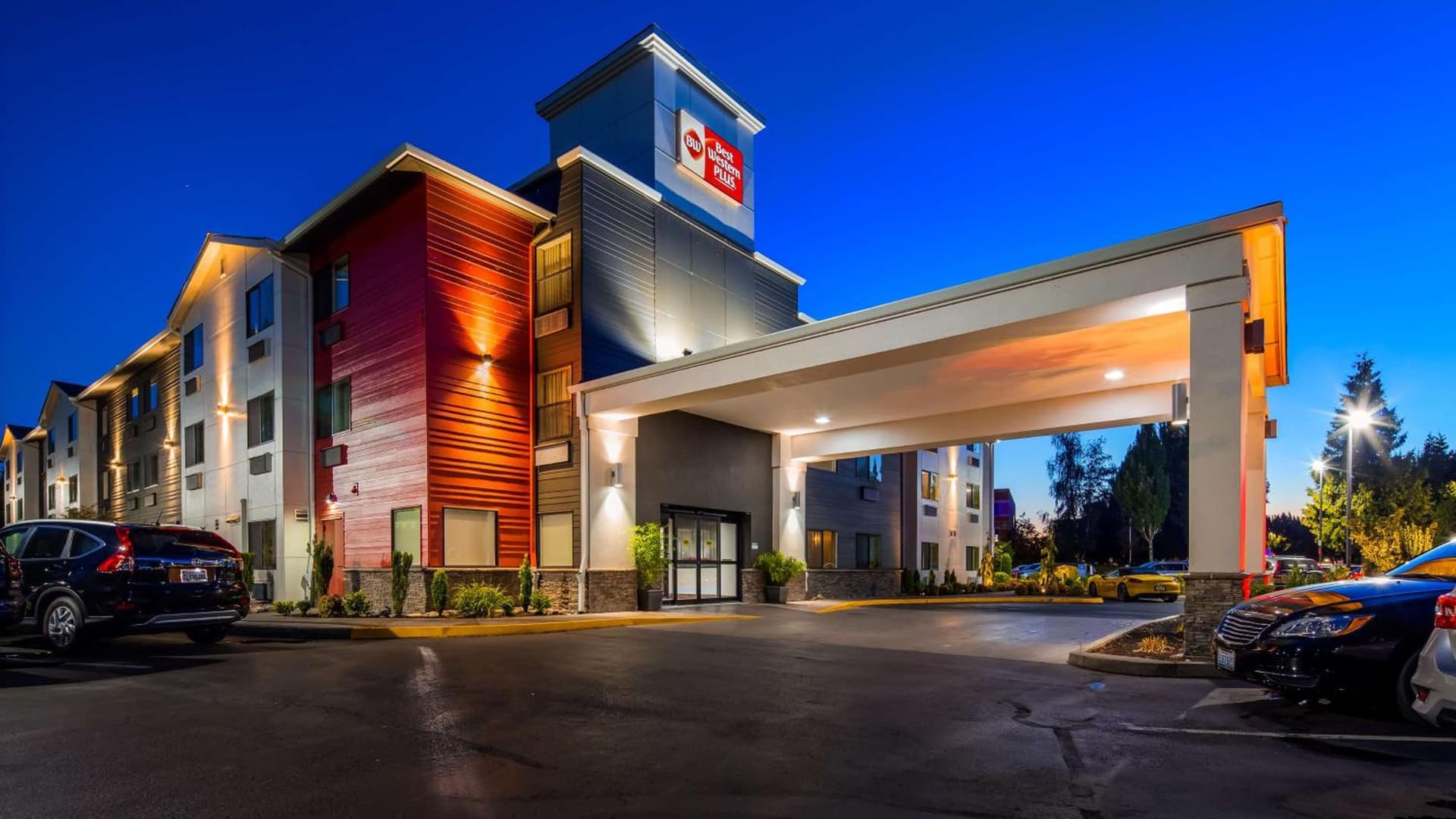 Best Western Plus Portland Airport Hotel & Suites featured exterior or lobby in Parkrose, OR — similar hotel