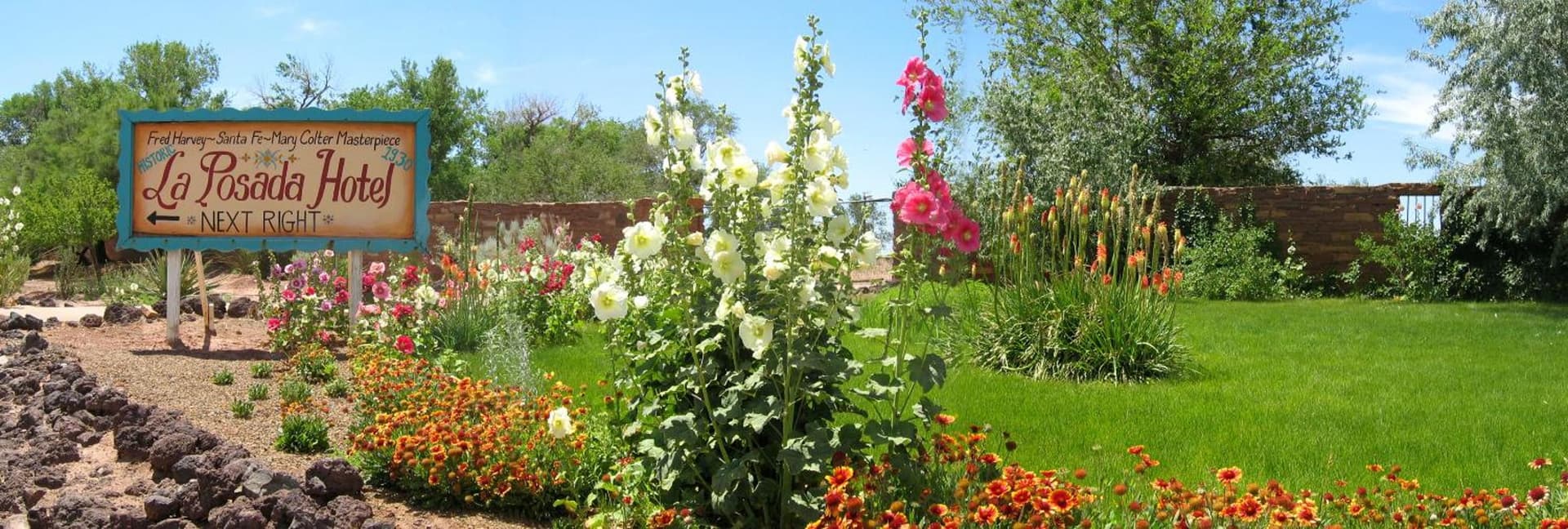 La Posada Hotel and Gardens property views in Winslow, AZ — gallery photo 3