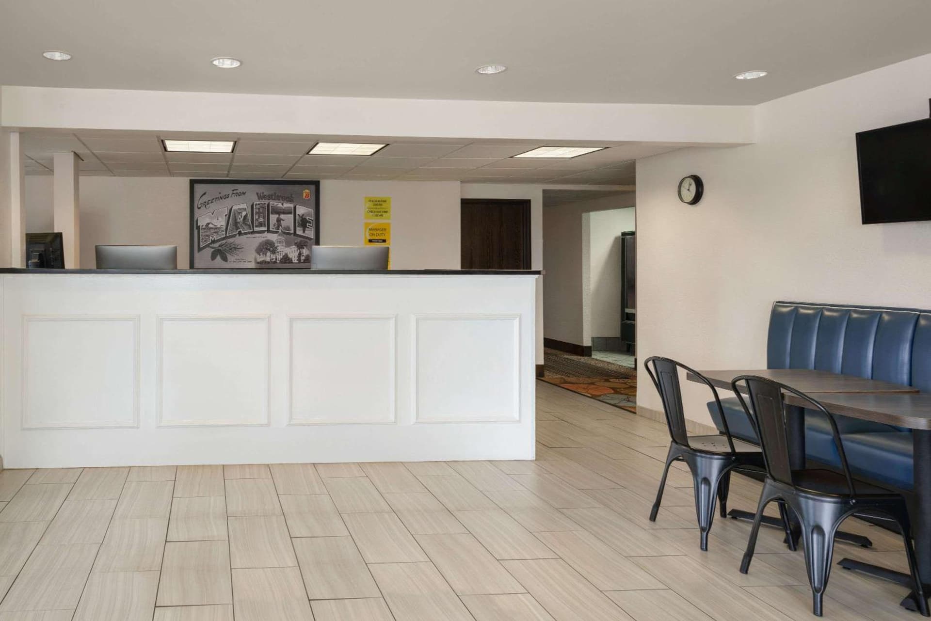 Super 8 by Wyndham Portland/Westbrook Area property views in Westbrook, ME — gallery photo 3