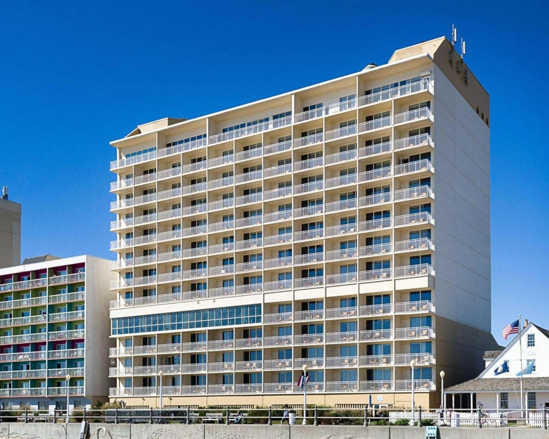 Comfort Suites Beachfront featured exterior or lobby in Virginia Beach, VA — similar hotel
