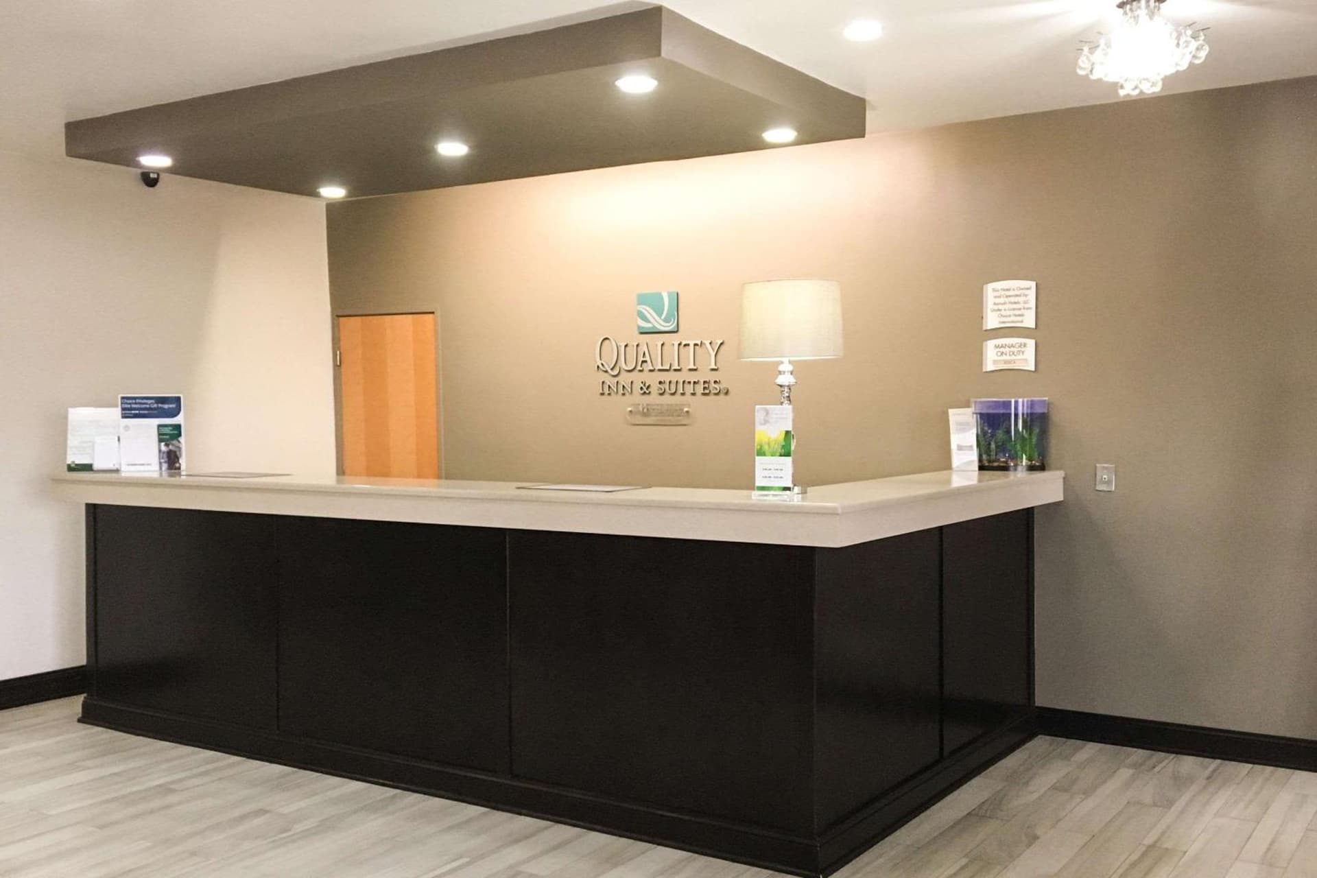 Quality Inn & Suites Lincoln near I-55 featured exterior or lobby in Lincoln, IL — similar hotel