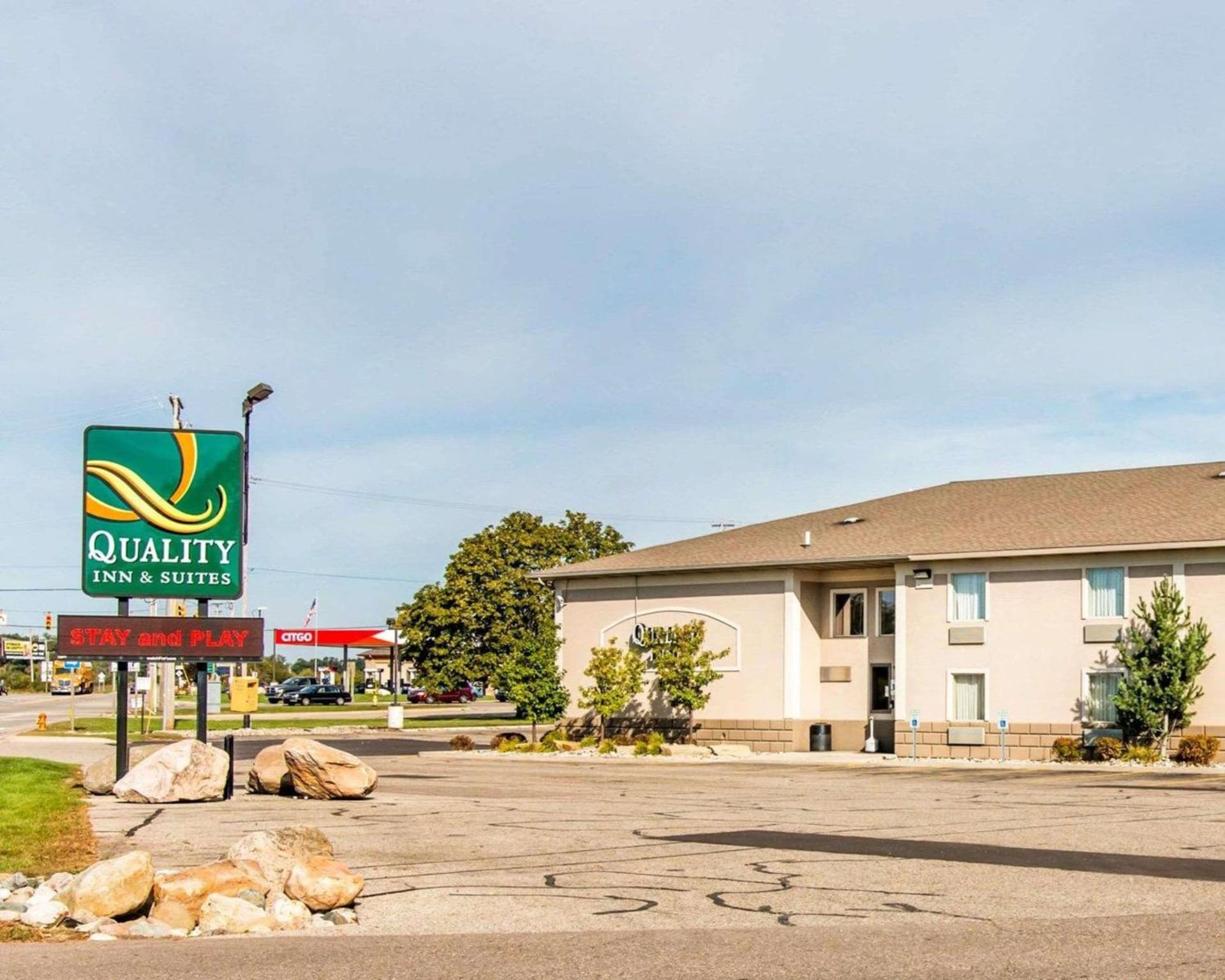 Quality Inn & Suites Next to the Casino featured exterior or lobby in Ceresco, MI — similar hotel