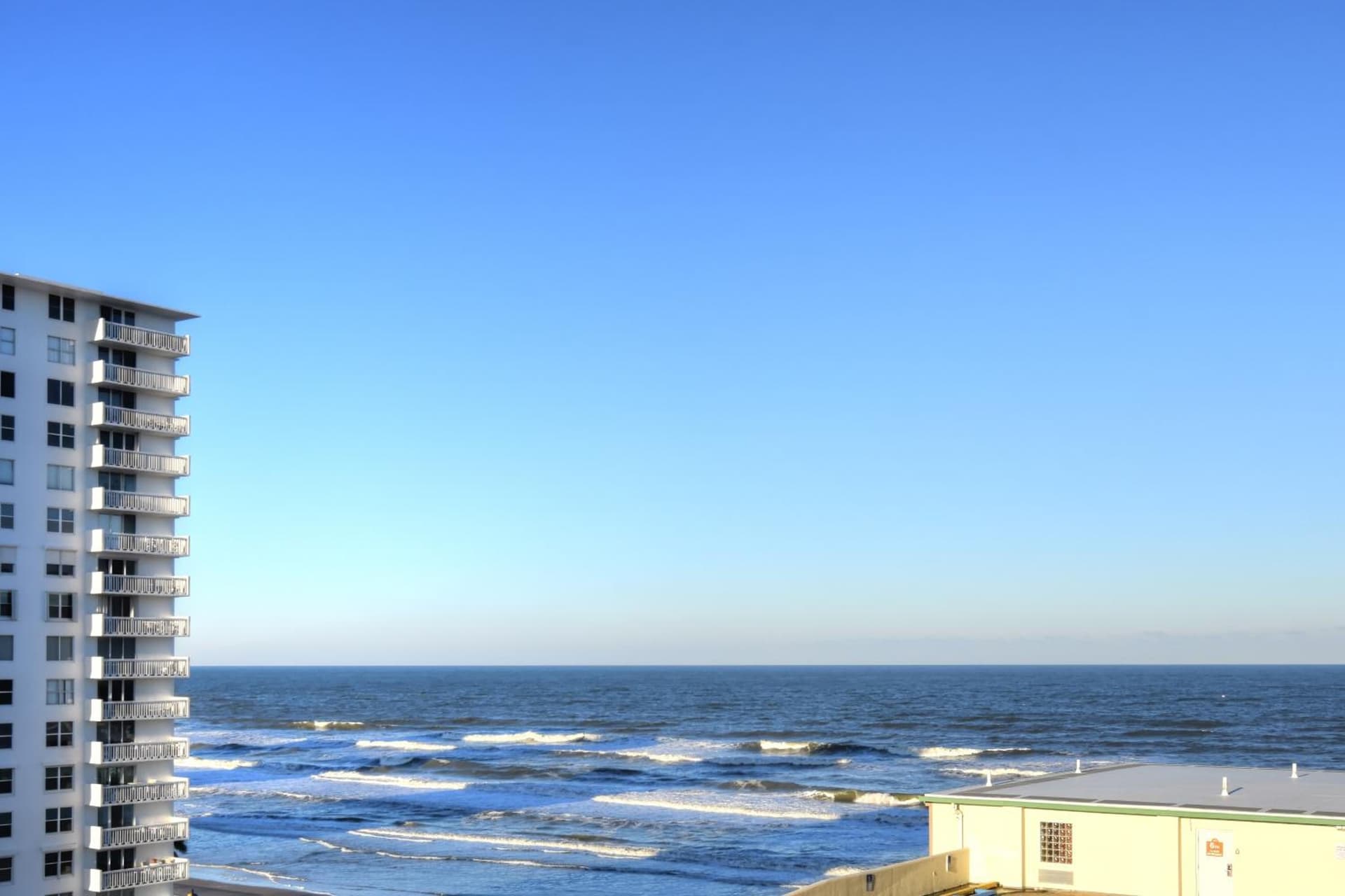 Ocean view studio condo. featured exterior or lobby in Daytona Beach, FL — similar hotel