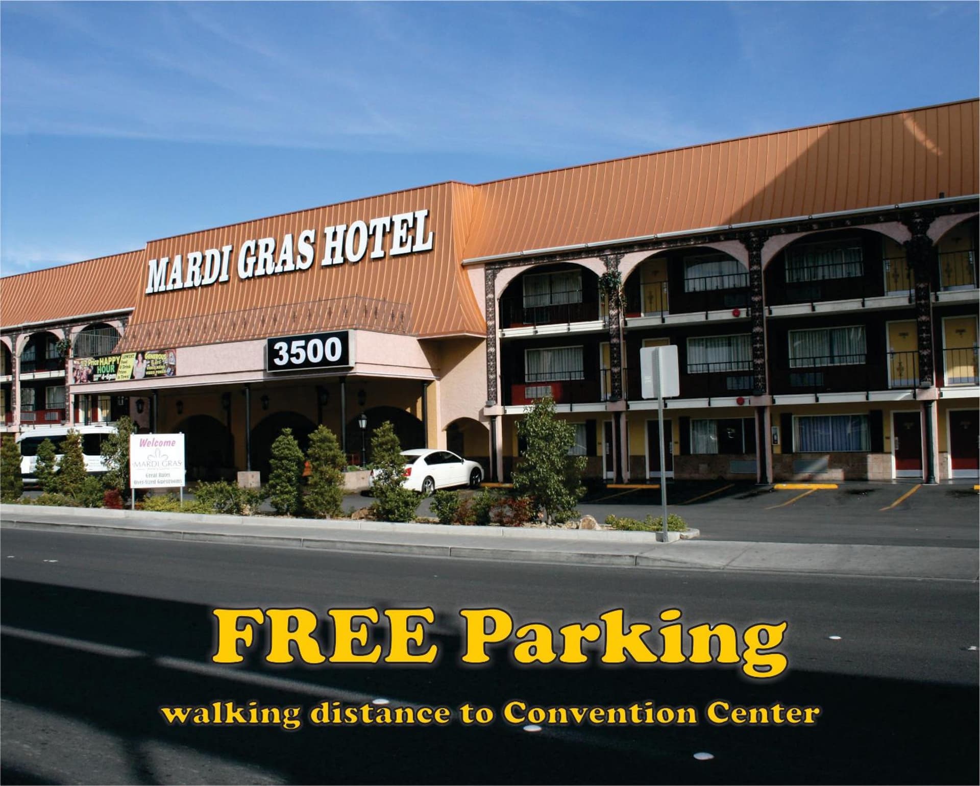 Mardi Gras Hotel & Casino property views in Las Vegas, NV — gallery photo 3