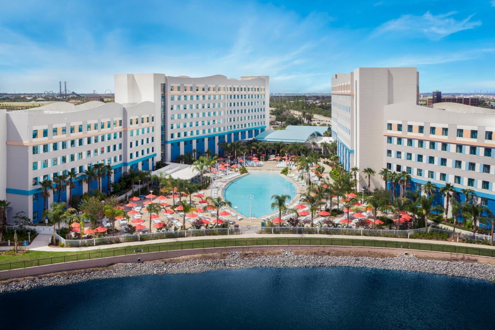 Universal's Endless Summer Resort - Surfside Inn and Suites exterior or lobby in Orlando, FL — main listing photo