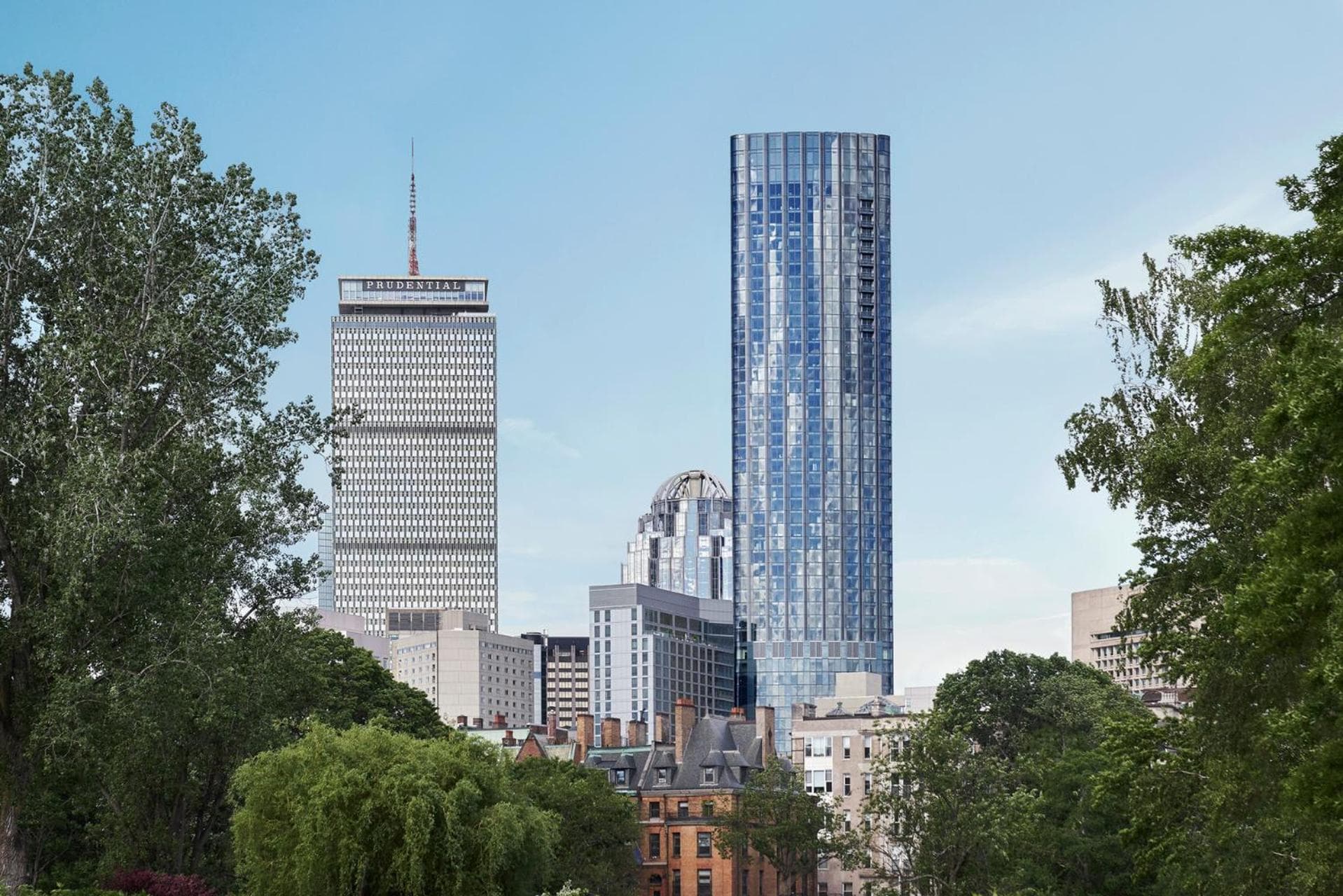 Four Seasons Hotel One Dalton Street, Boston exterior or lobby in Boston, MA — main listing photo