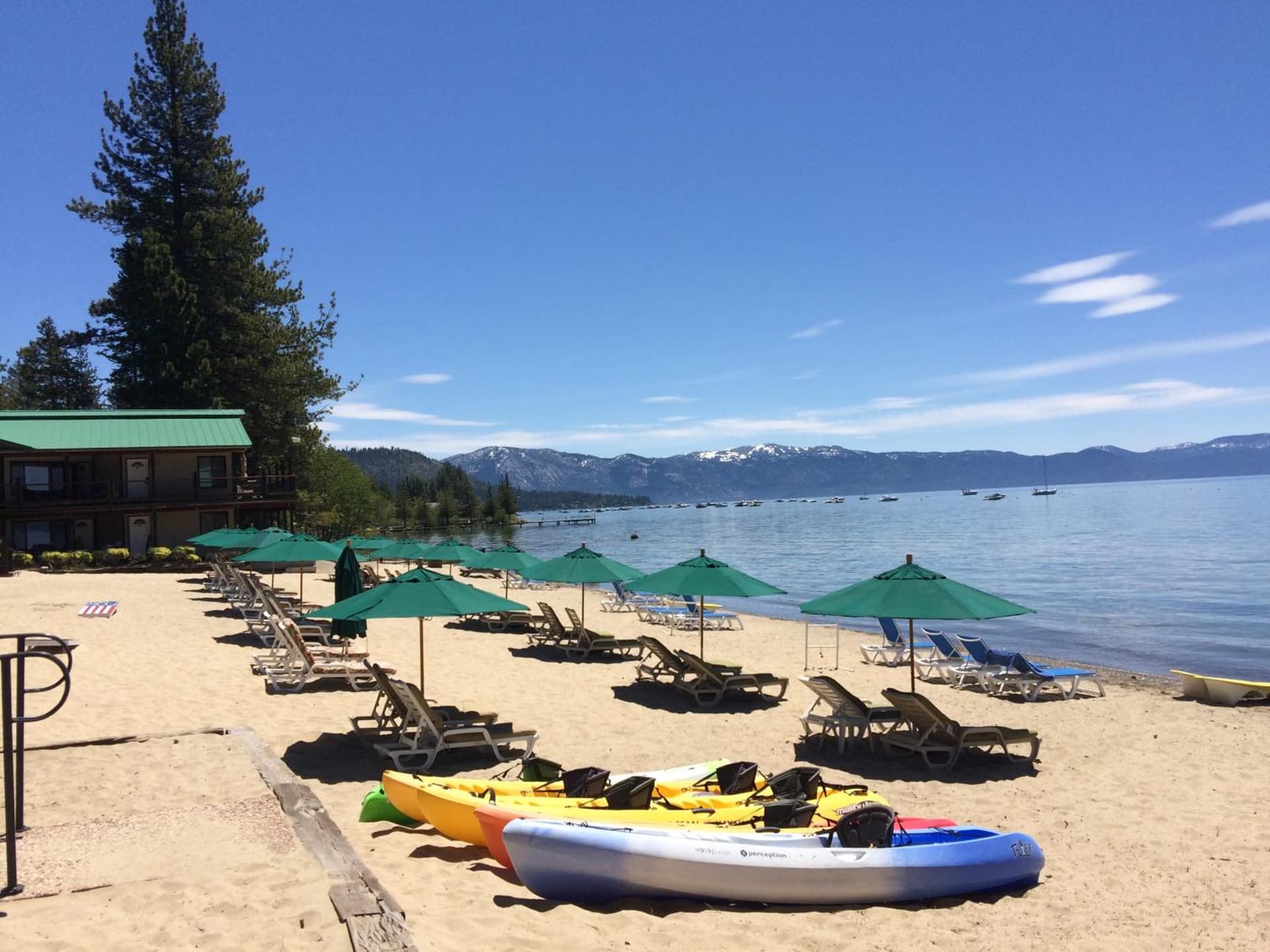 Mourelatos Lakeshore Resort property views in Tahoe Vista, CA — gallery photo 3