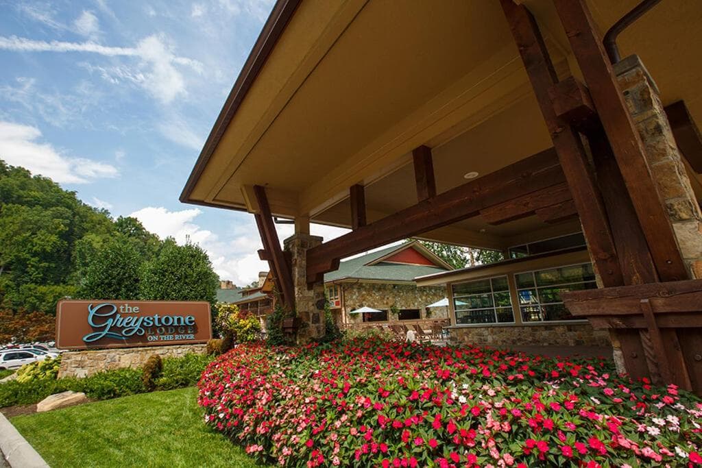 Greystone Lodge on the River property views in Gatlinburg, TN — gallery photo 3