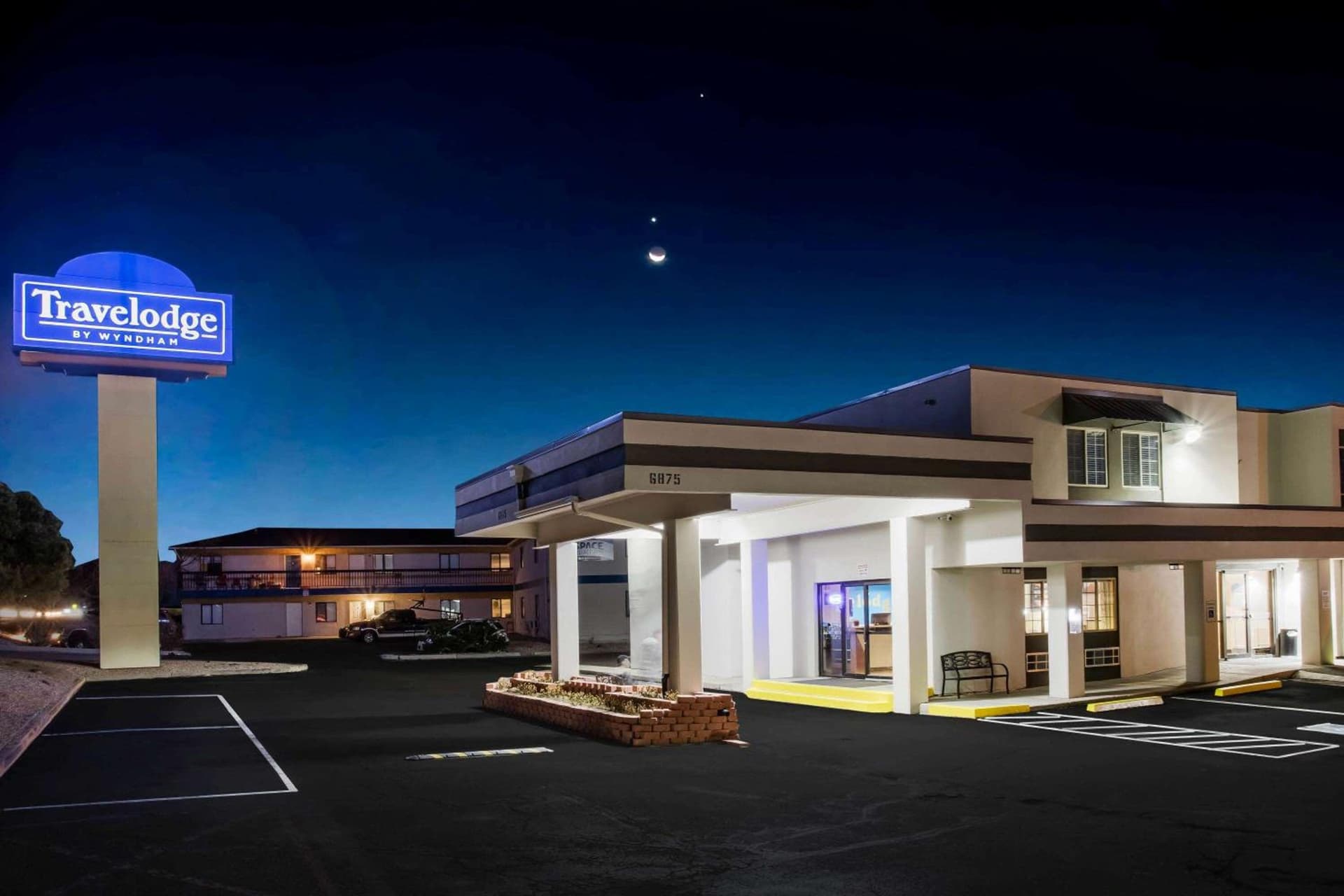 Travelodge by Wyndham Colorado Springs Airport - Peterson SFB featured exterior or lobby in Colorado Springs, CO — similar hotel
