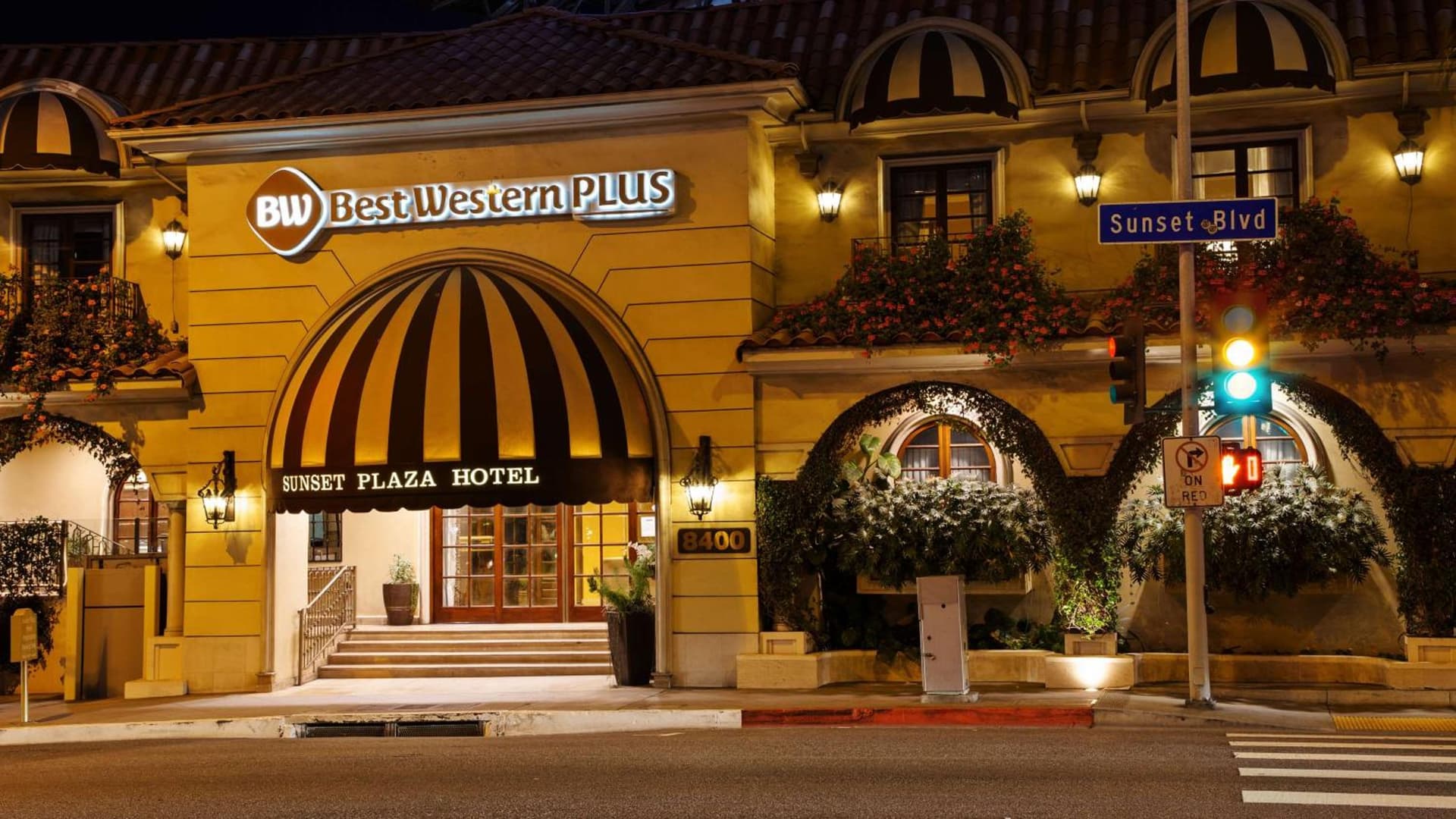 Best Western Plus Sunset Plaza Hotel exterior or lobby in Los Angeles, CA — main listing photo
