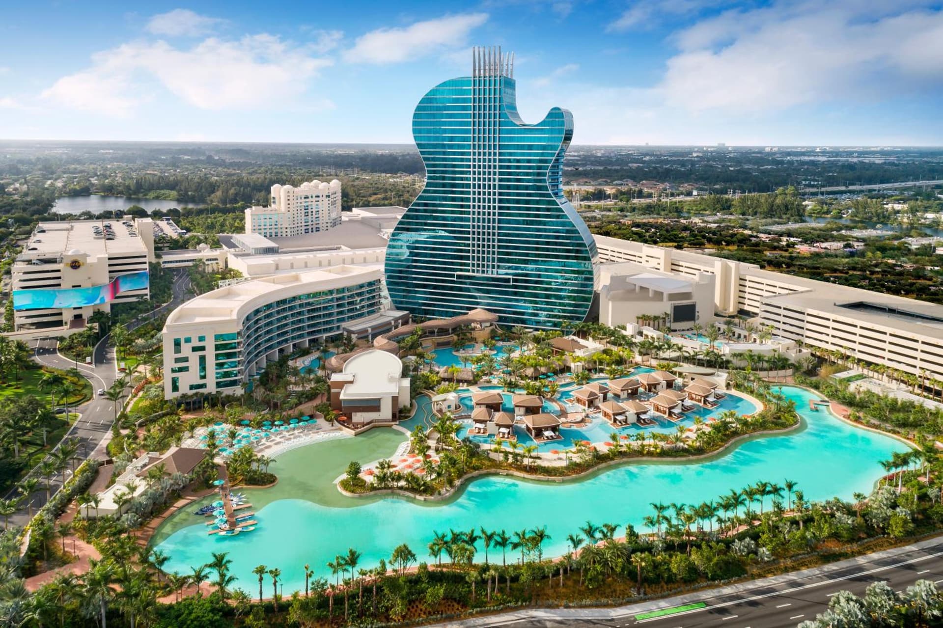 The Guitar Hotel at Seminole Hard Rock Hotel & Casino featured exterior or lobby in Fort Lauderdale, FL — similar hotel