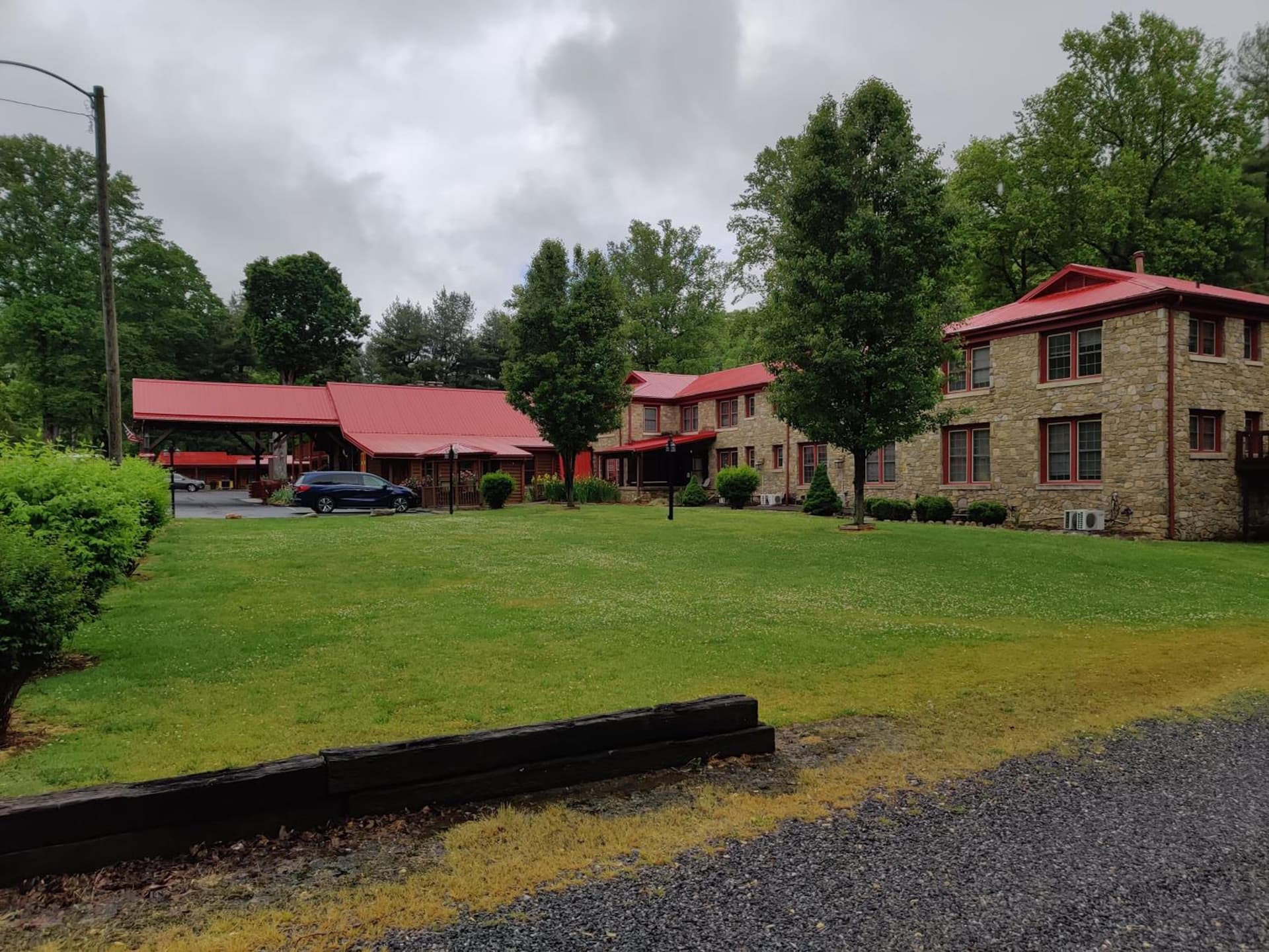 Smoky Falls Lodge property views in Maggie Valley, NC — gallery photo 3