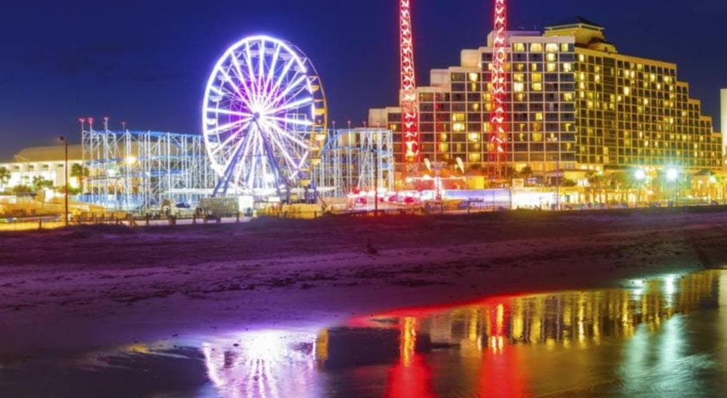 Daytona Condo with Beautiful Ocean and City View featured exterior or lobby in Daytona Beach, FL — similar hotel