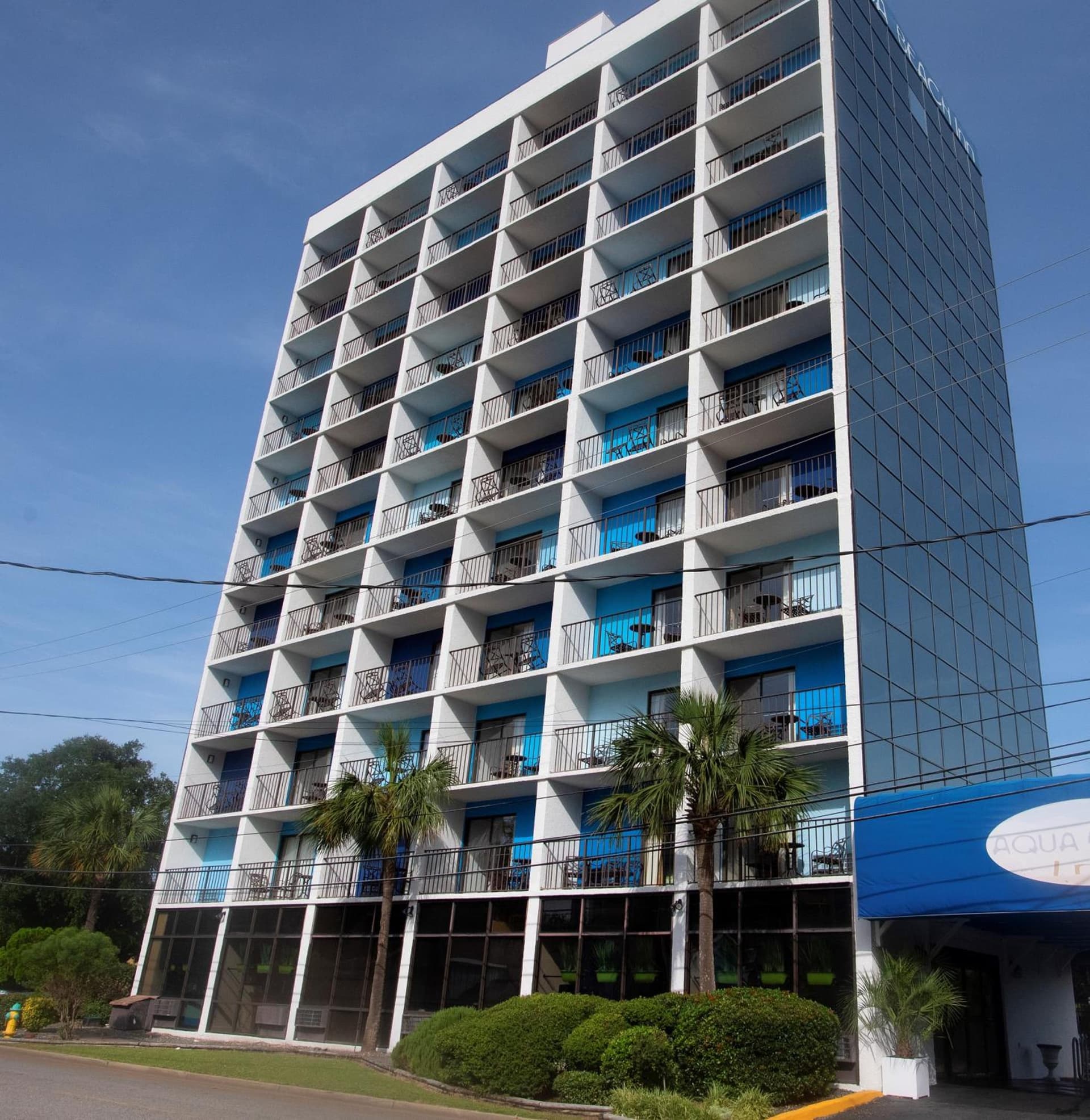 Aqua Beach Inn exterior or lobby in Myrtle Beach, SC — main listing photo