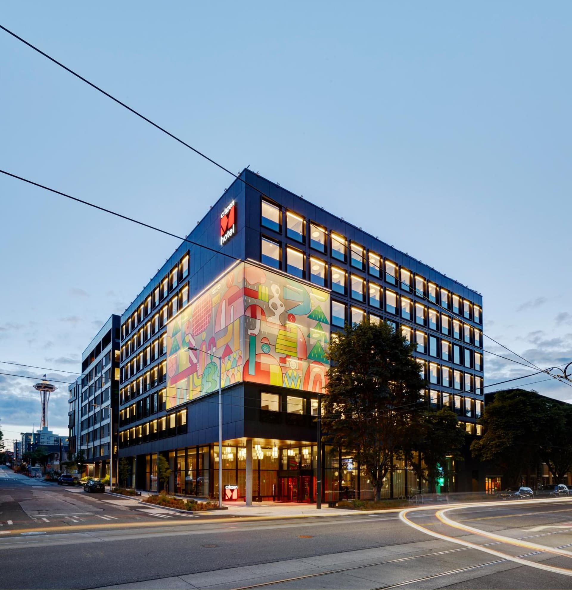citizenM Seattle South Lake exterior or lobby in Seattle, WA — main listing photo