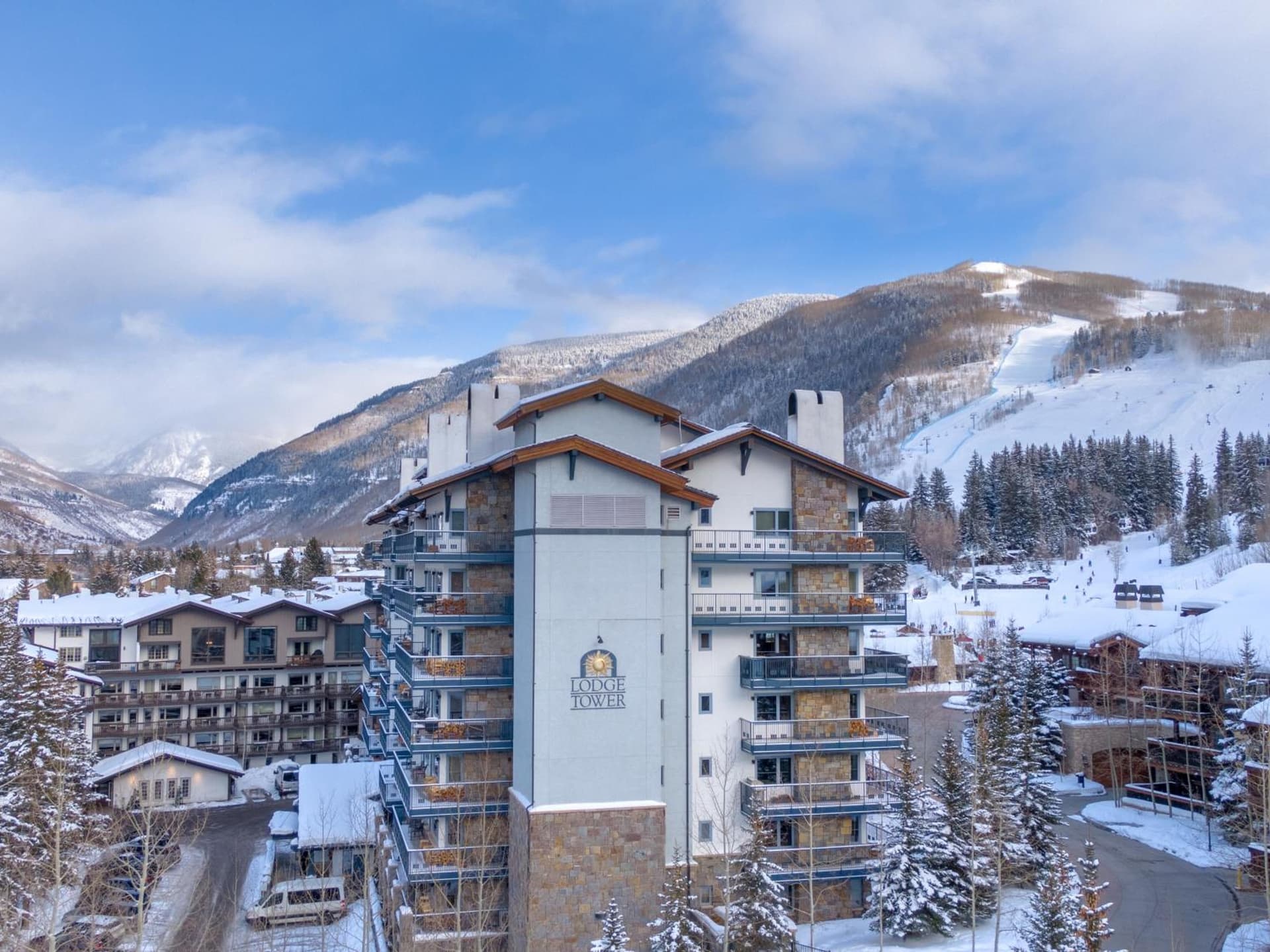 Lodge Tower property views in Vail, CO — gallery photo 3