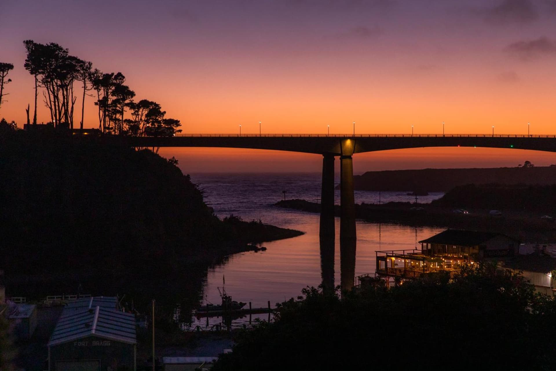 Noyo Harbor Inn property views in Fort Bragg, CA — gallery photo 3