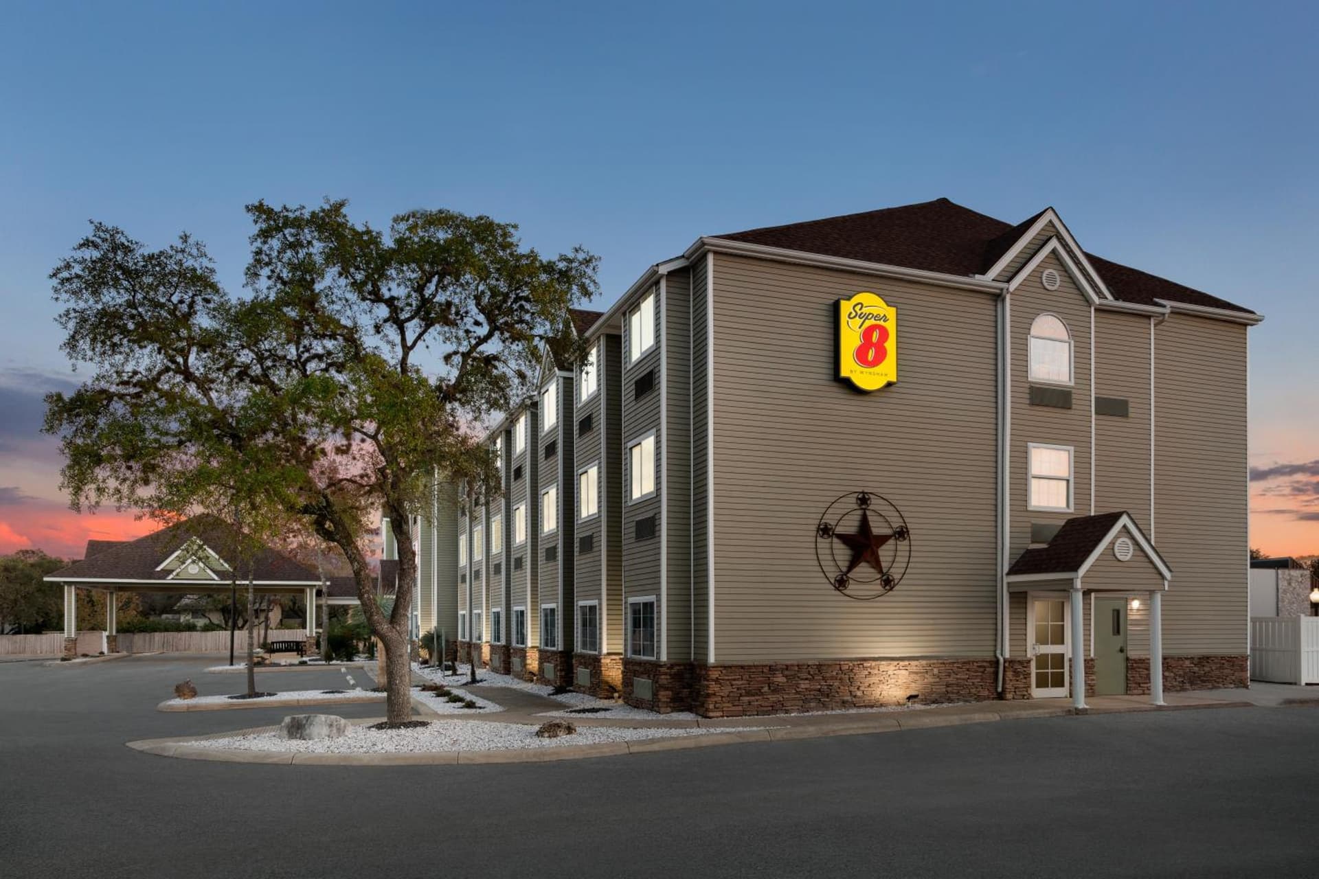 Super 8 by Wyndham San Antonio Airport North featured exterior or lobby in San Antonio, TX — similar hotel