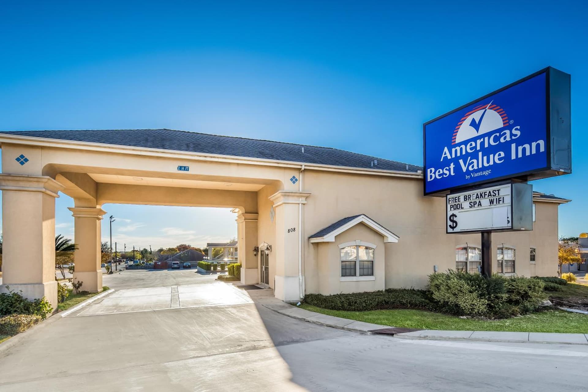Americas Best Value Inn New Braunfels featured exterior or lobby in New Braunfels, TX — similar hotel