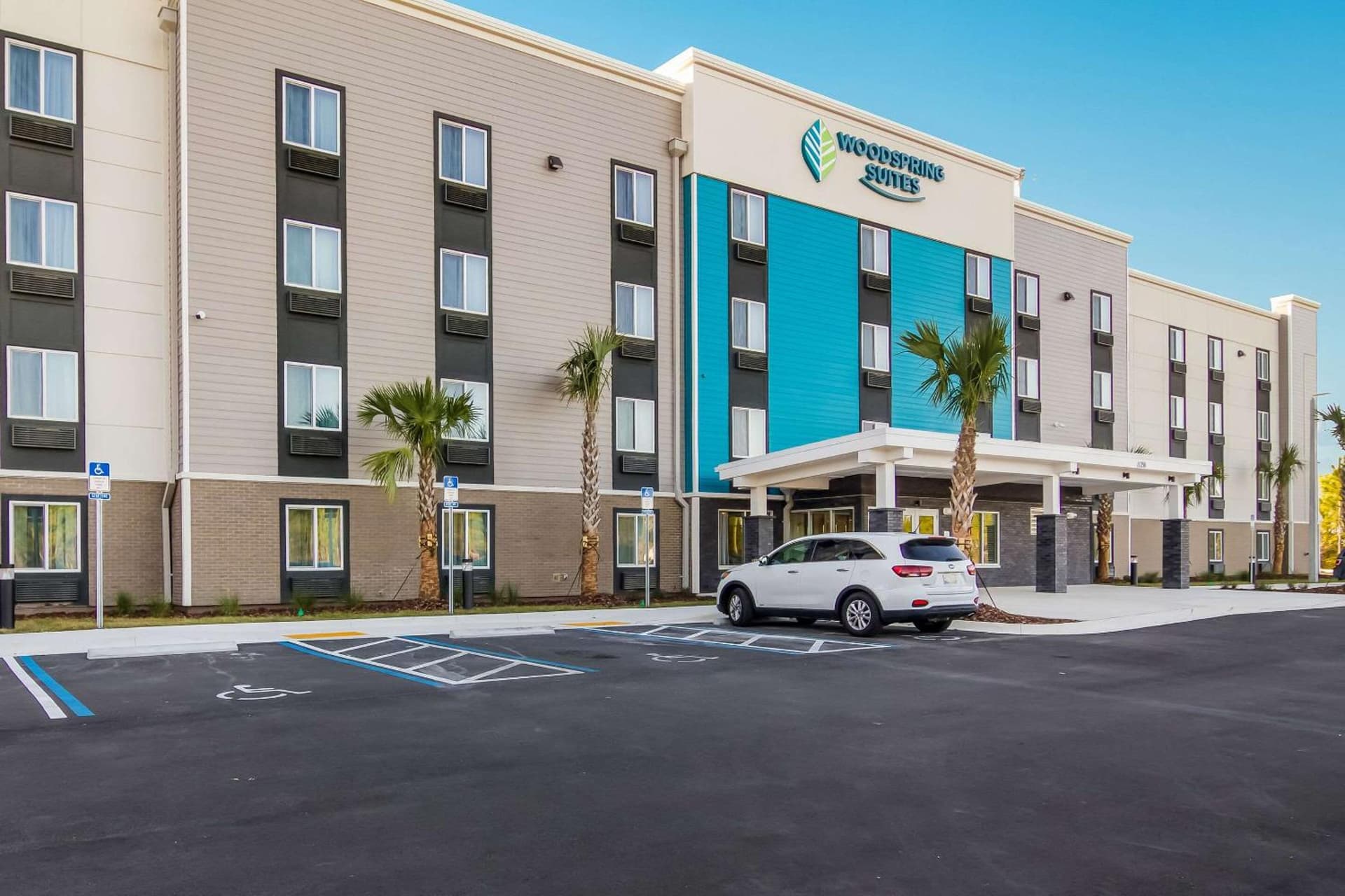 WoodSpring Suites Jacksonville Baymeadows featured exterior or lobby in Jacksonville, FL — similar hotel