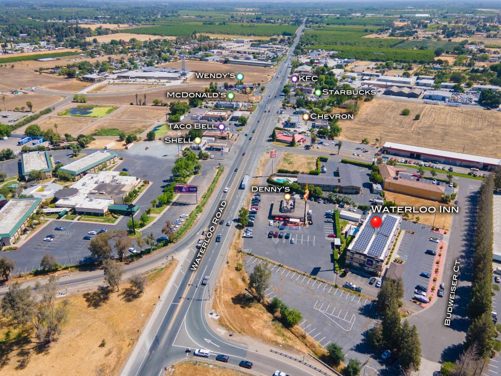 Waterloo Inn property views in Stockton, CA — gallery photo 3