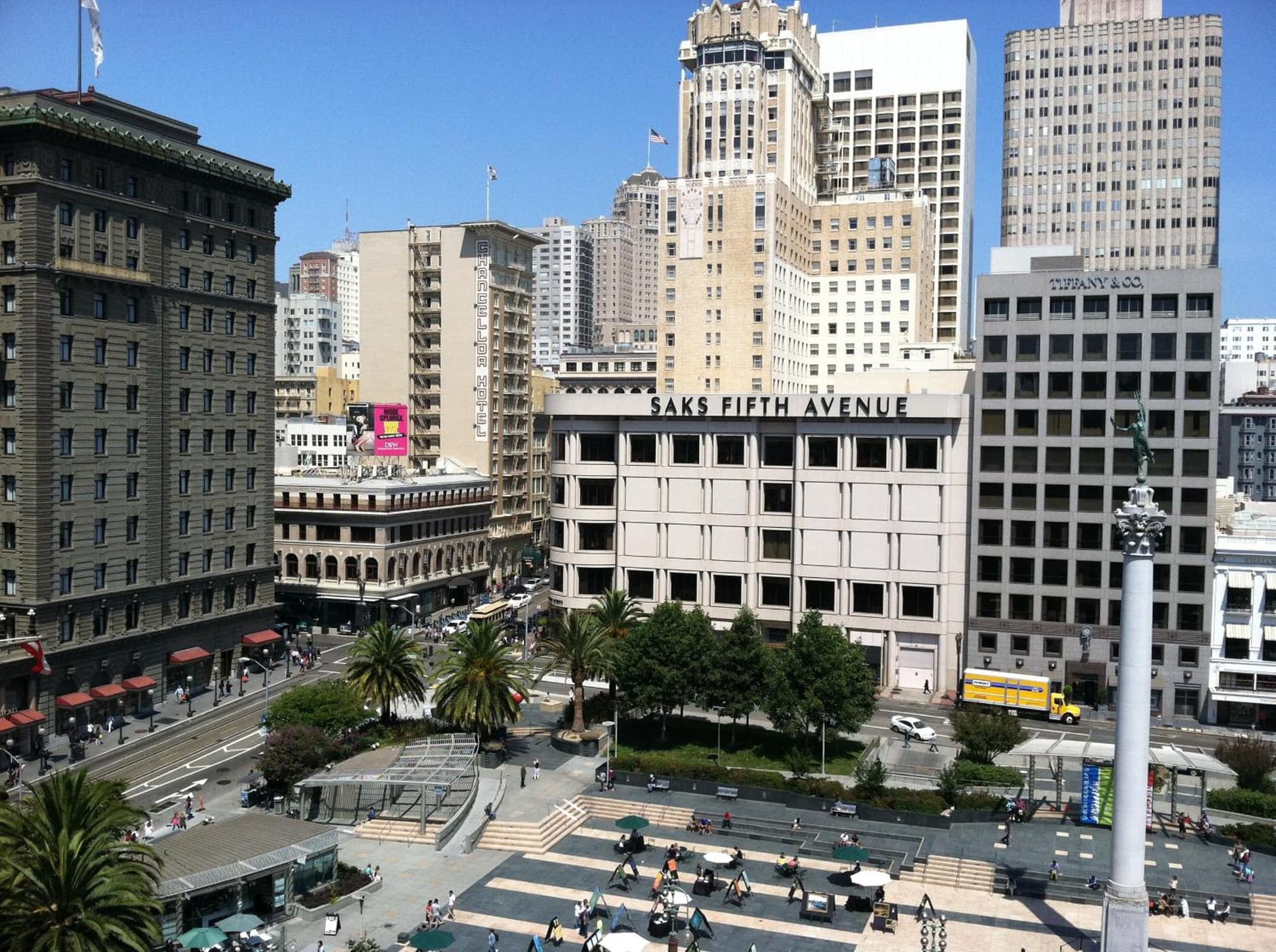 Chancellor Hotel on Union Square property views in San Francisco, CA — gallery photo 3