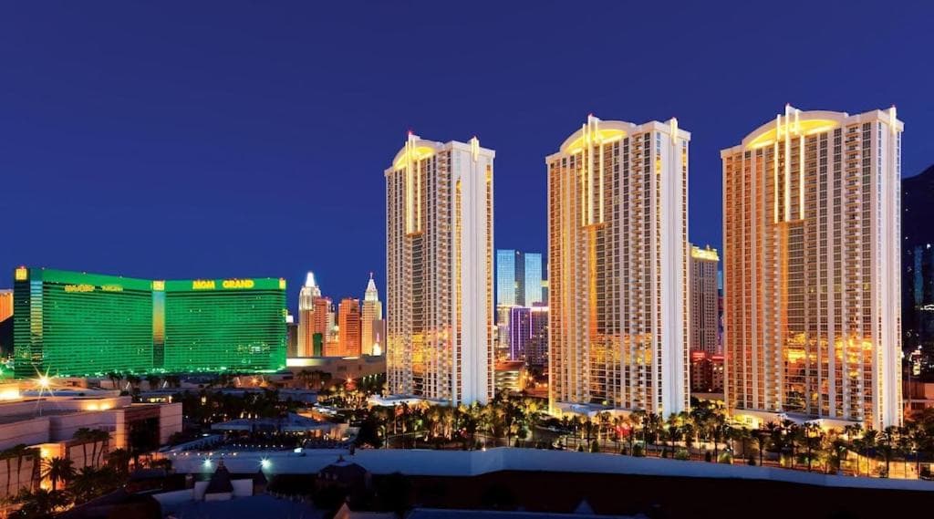 MGM Signature free parking No resort fee featured exterior or lobby in Las Vegas, NV — similar hotel