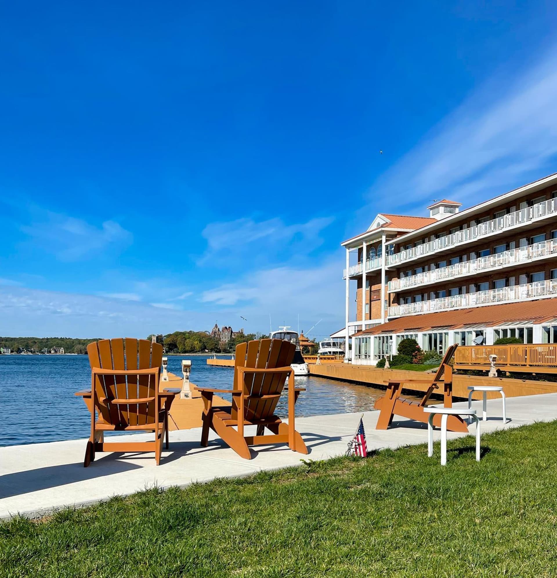 Riveredge Resort Hotel featured exterior or lobby in Alexandria Bay, NY — similar hotel