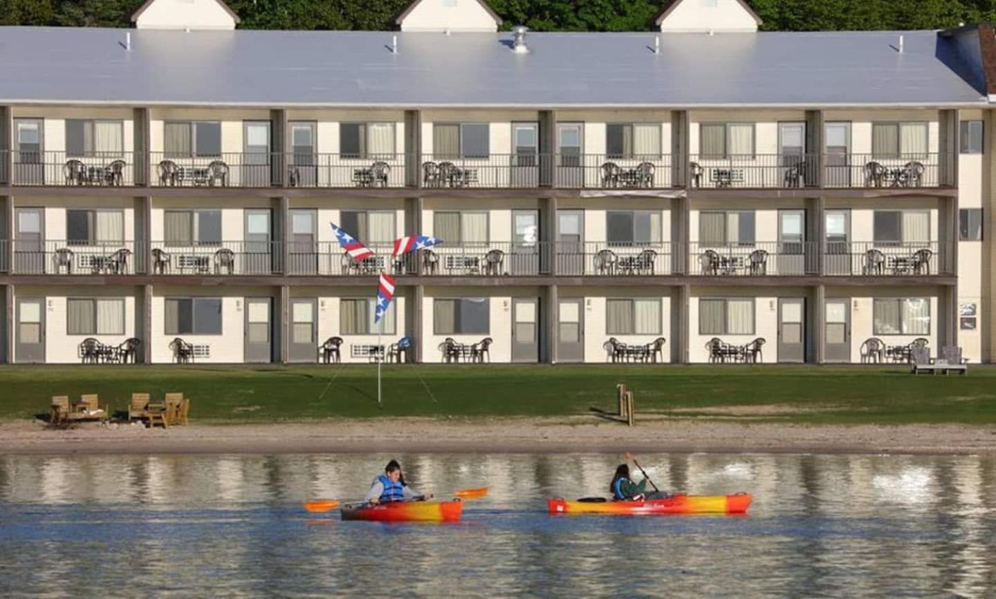 AmericInn by Wyndham Saint Ignace Lakefront featured exterior or lobby in Saint Ignace, MI — similar hotel