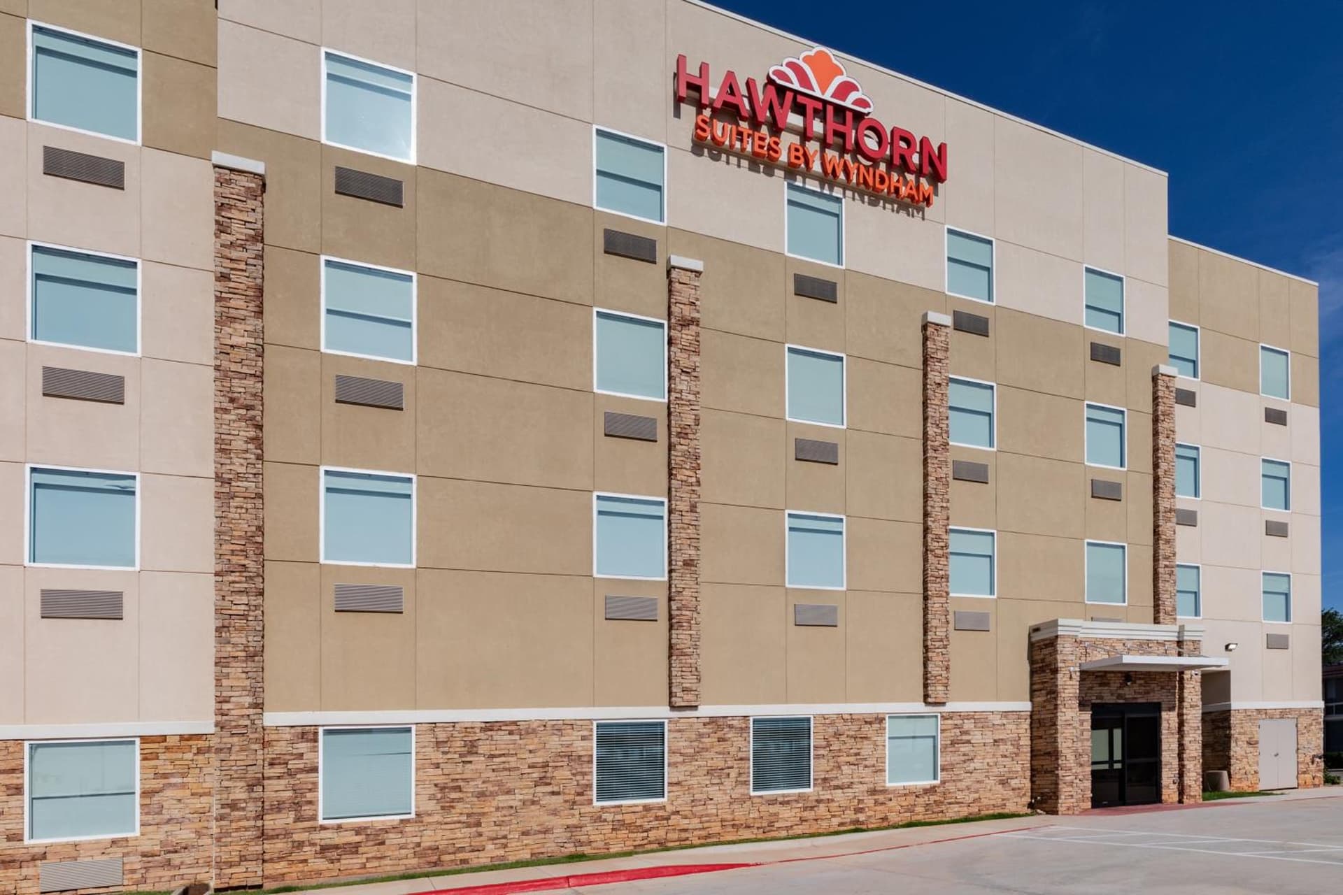 Hawthorn Extended Stay by Wyndham Oklahoma City Airport featured exterior or lobby in Oklahoma City, OK — similar hotel