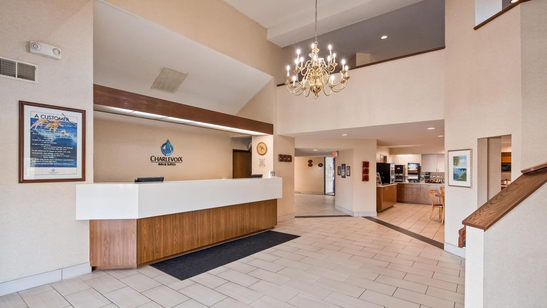 Charlevoix Inn & Suites SureStay Collection by Best Western property views in Charlevoix, MI — gallery photo 3