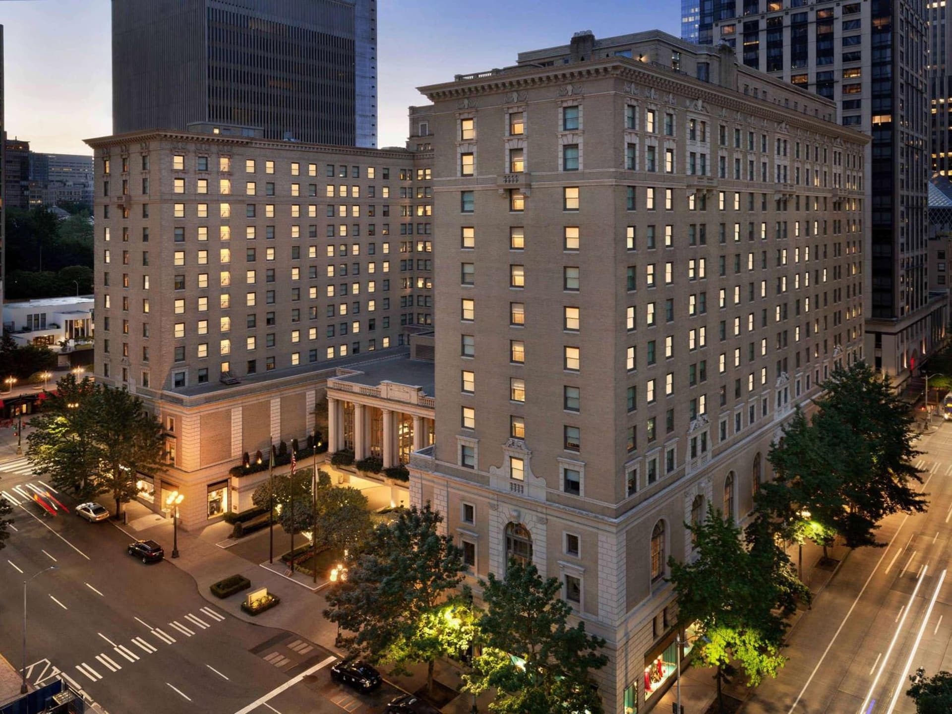 Fairmont Olympic Hotel property views in Seattle, WA — gallery photo 3